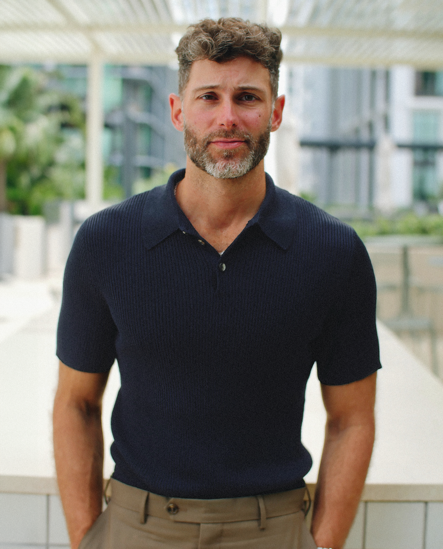 The 'Rich Boy' Navy Polo