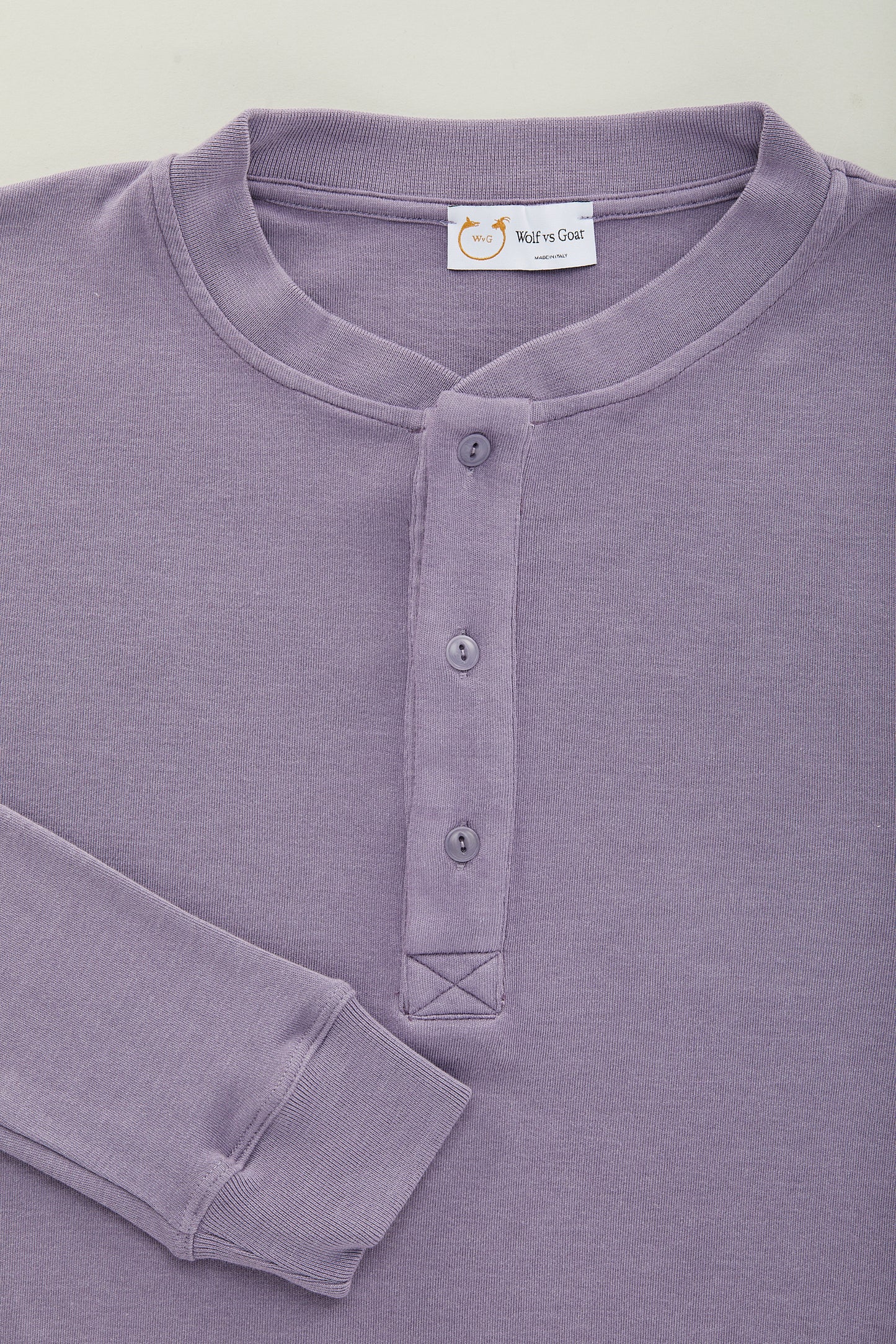 Mais Long Sleeve Interlock Henley Cadet