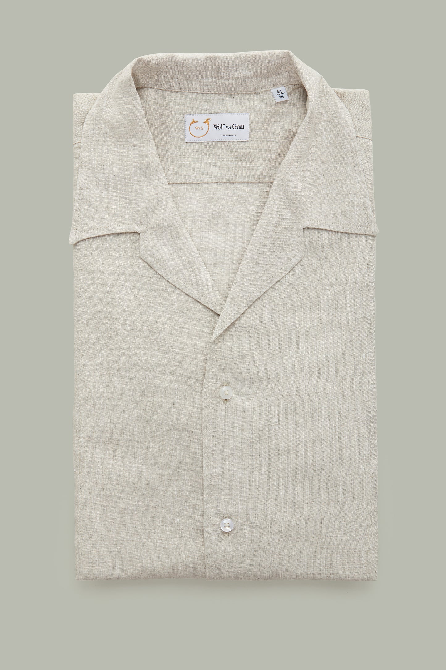 Linen Bowling Shirt Sand