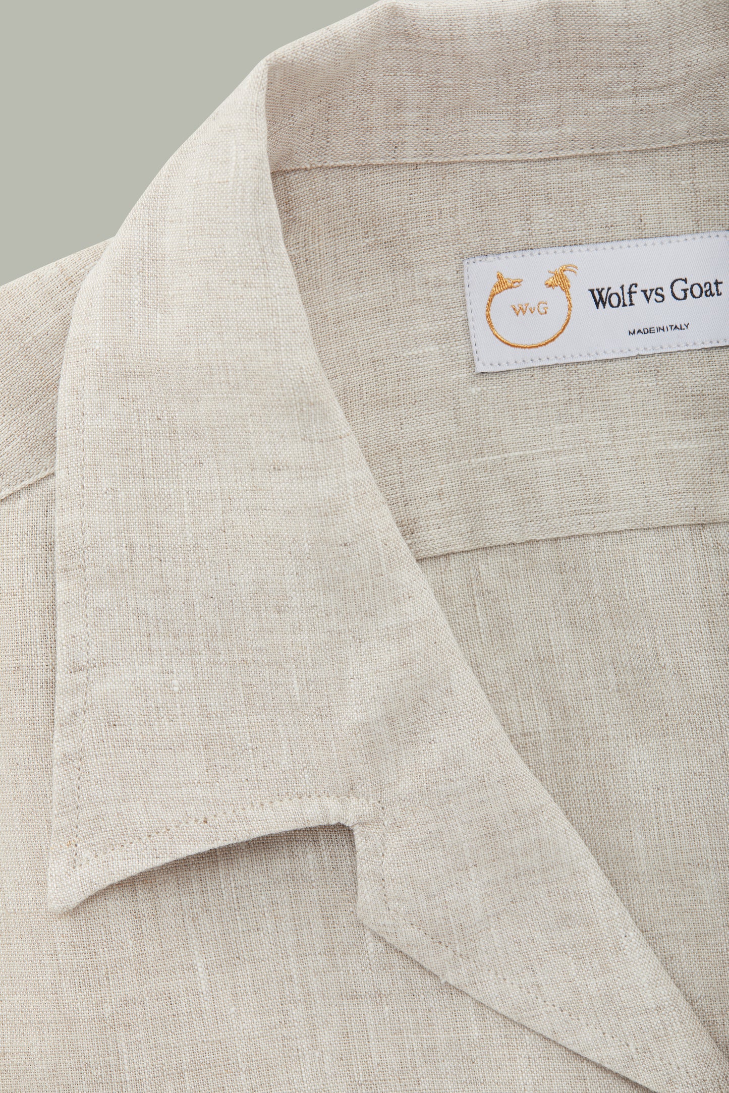 Linen Bowling Shirt Sand