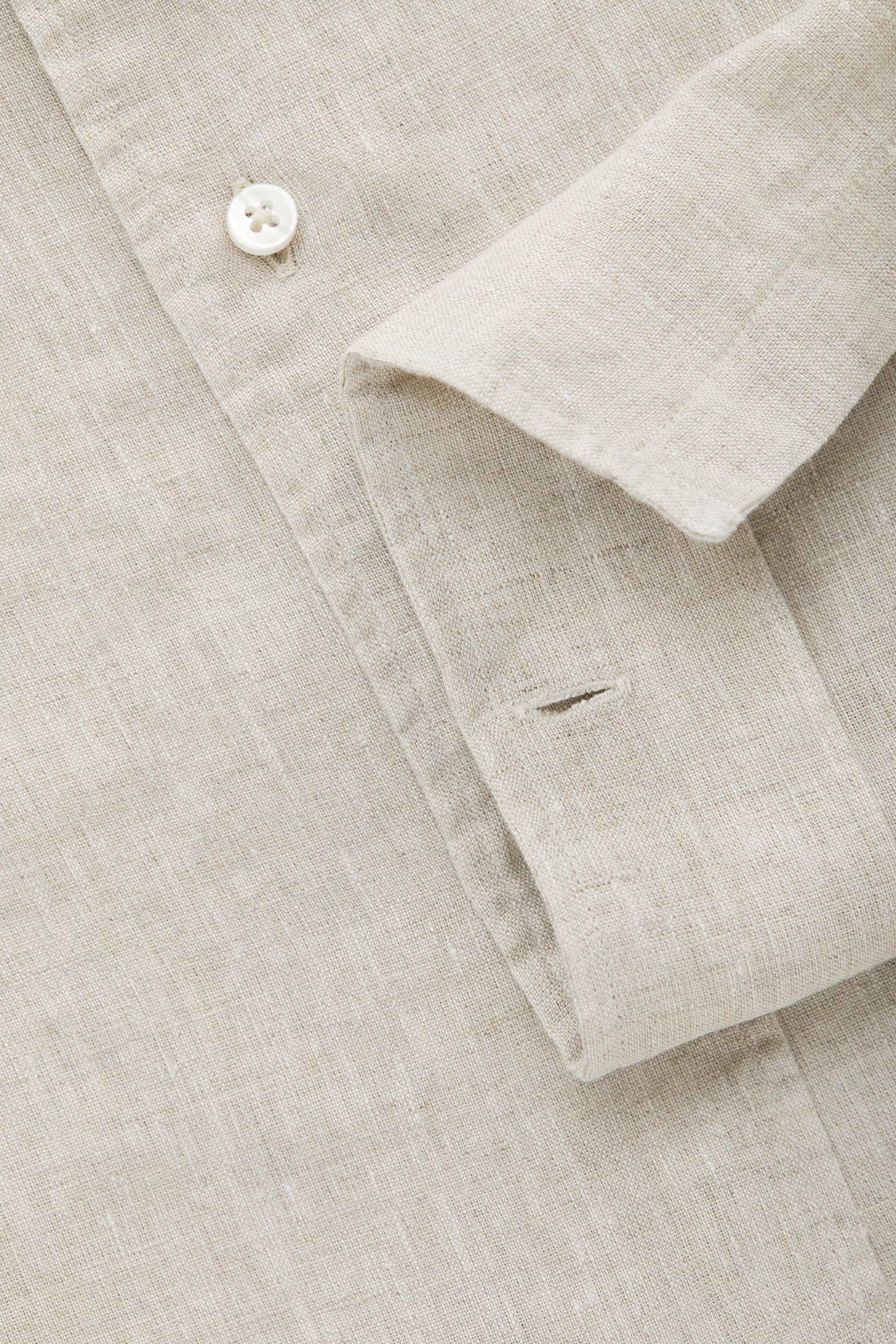 Linen Bowling Shirt Sand