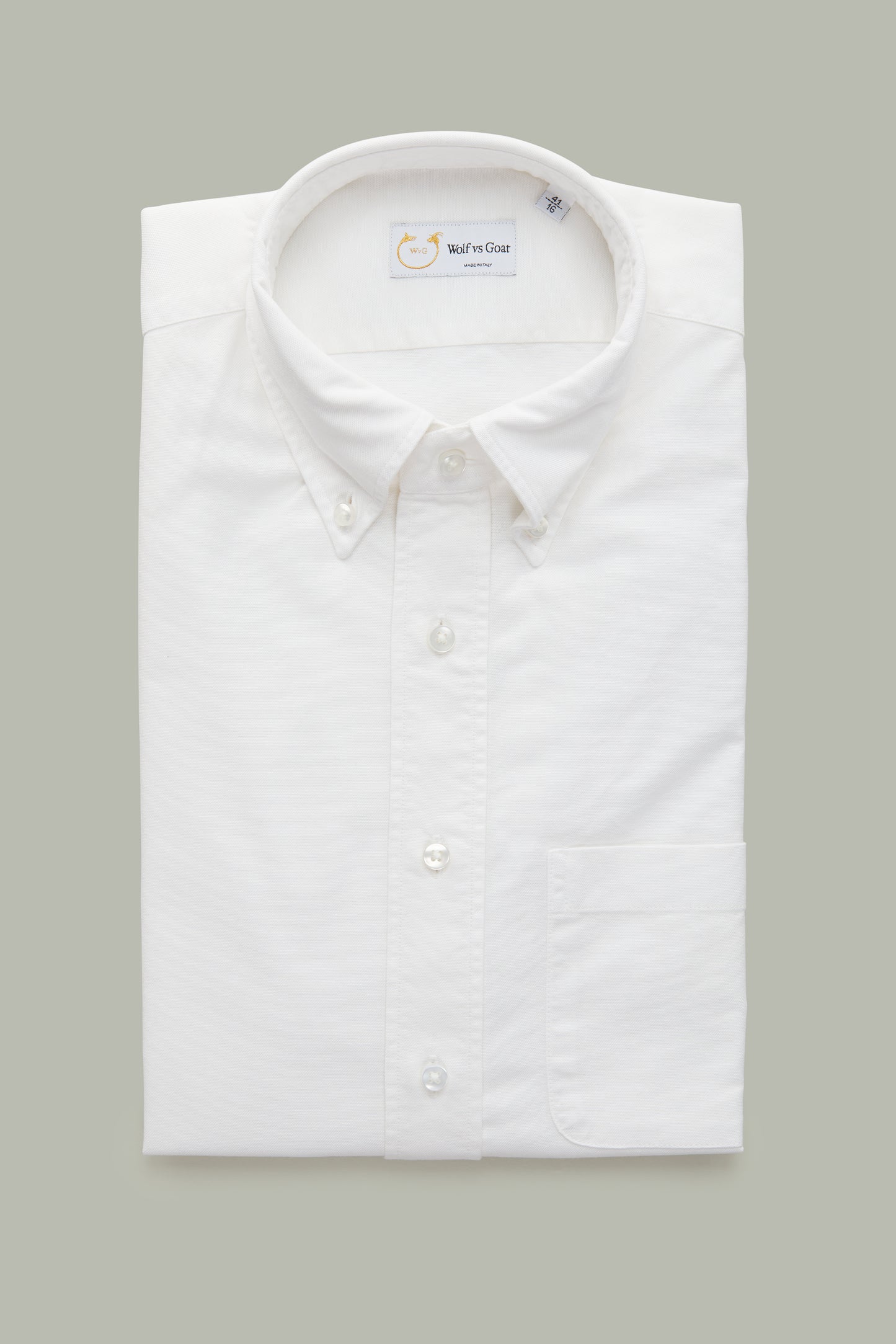 Garment Dyed Oxford White Onyx Short Sleeve Slim