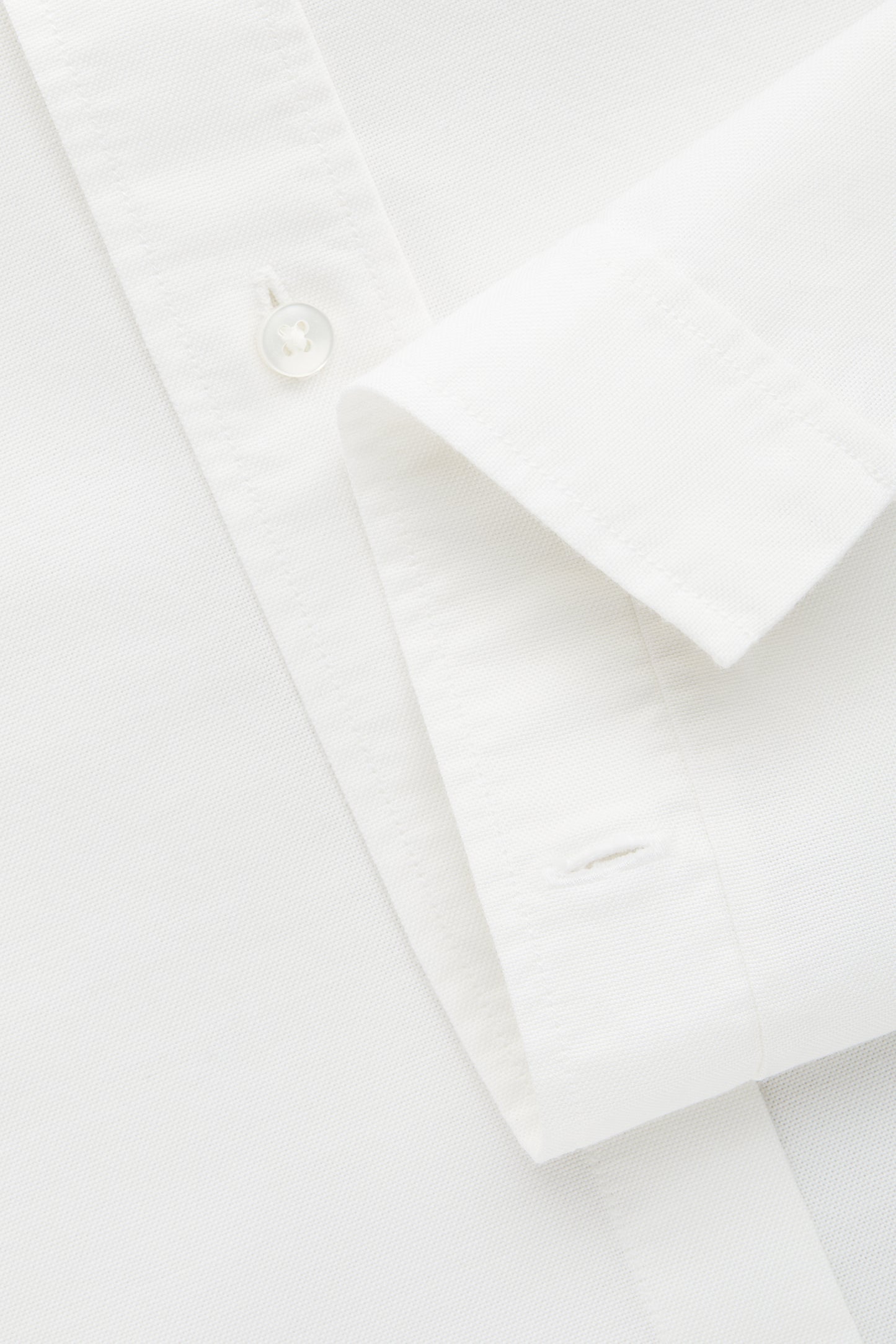 Garment Dyed Oxford White Onyx Short Sleeve Regular After-Dinner