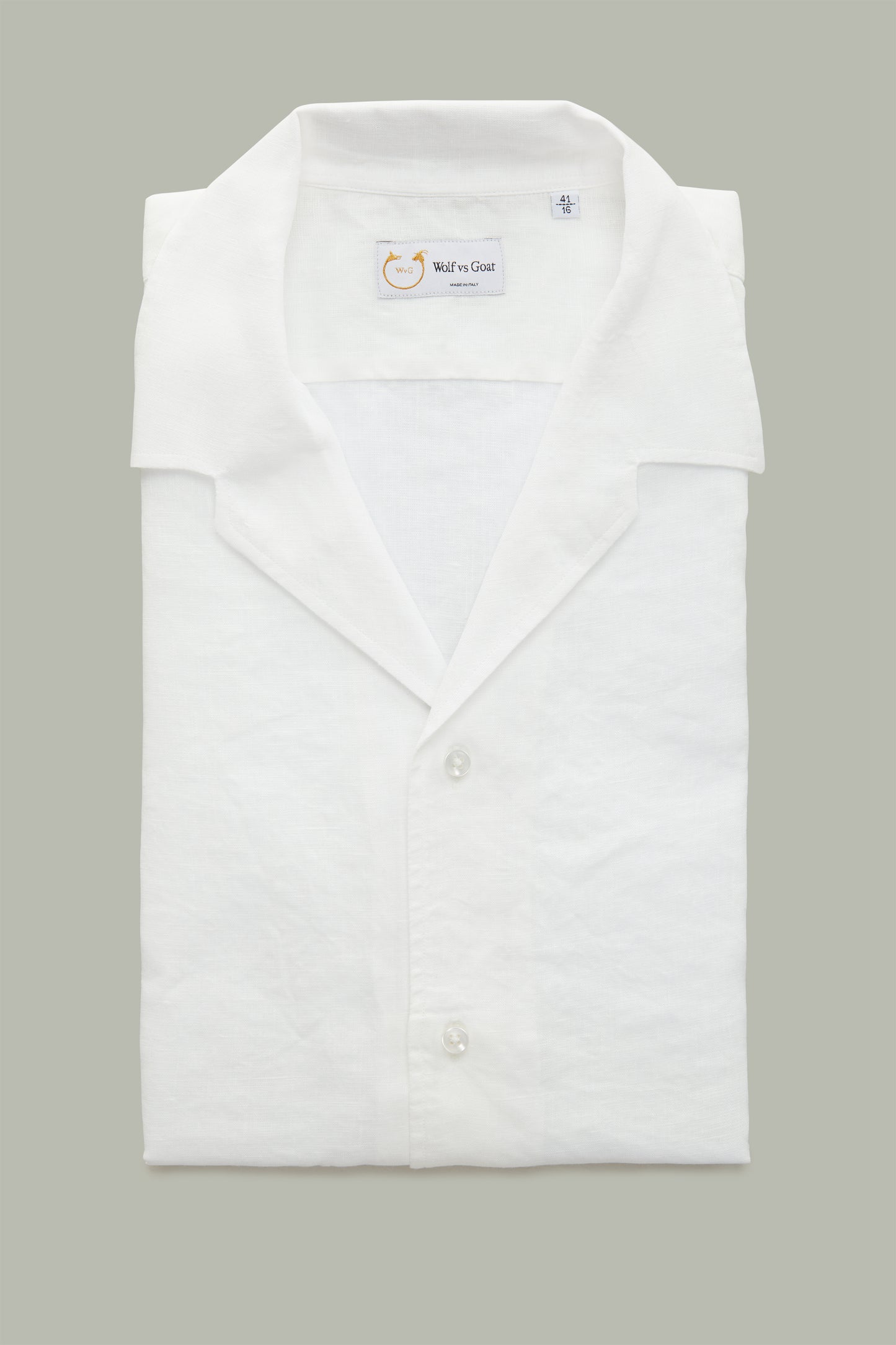 Linen Bowling Shirt White