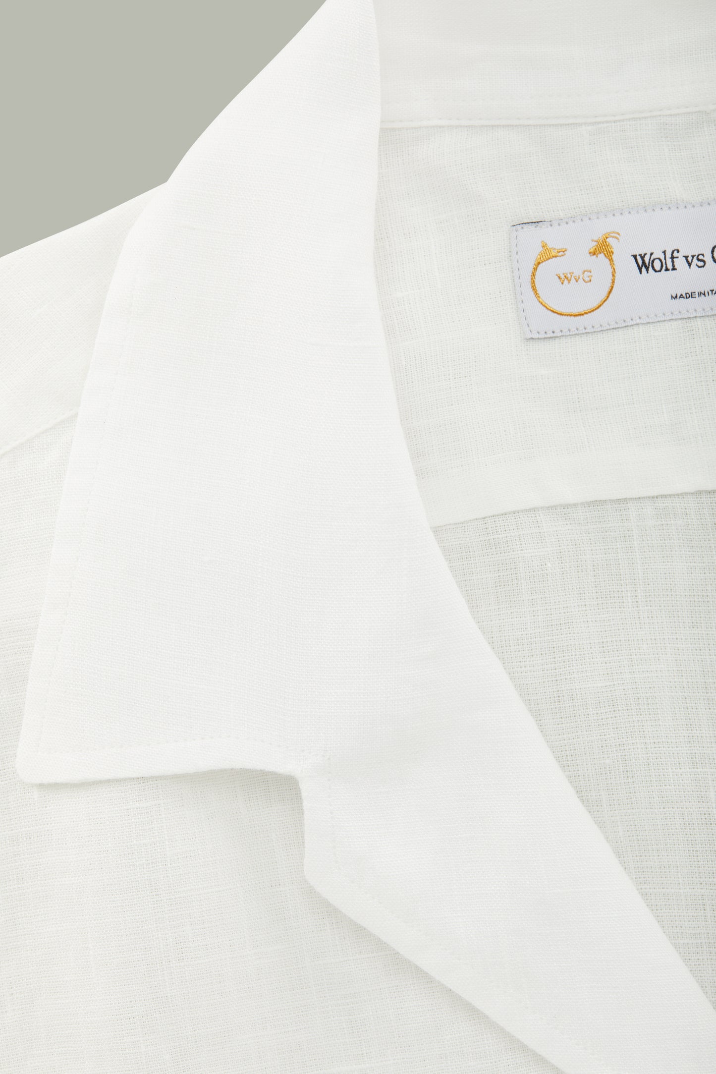 Linen Bowling Shirt White