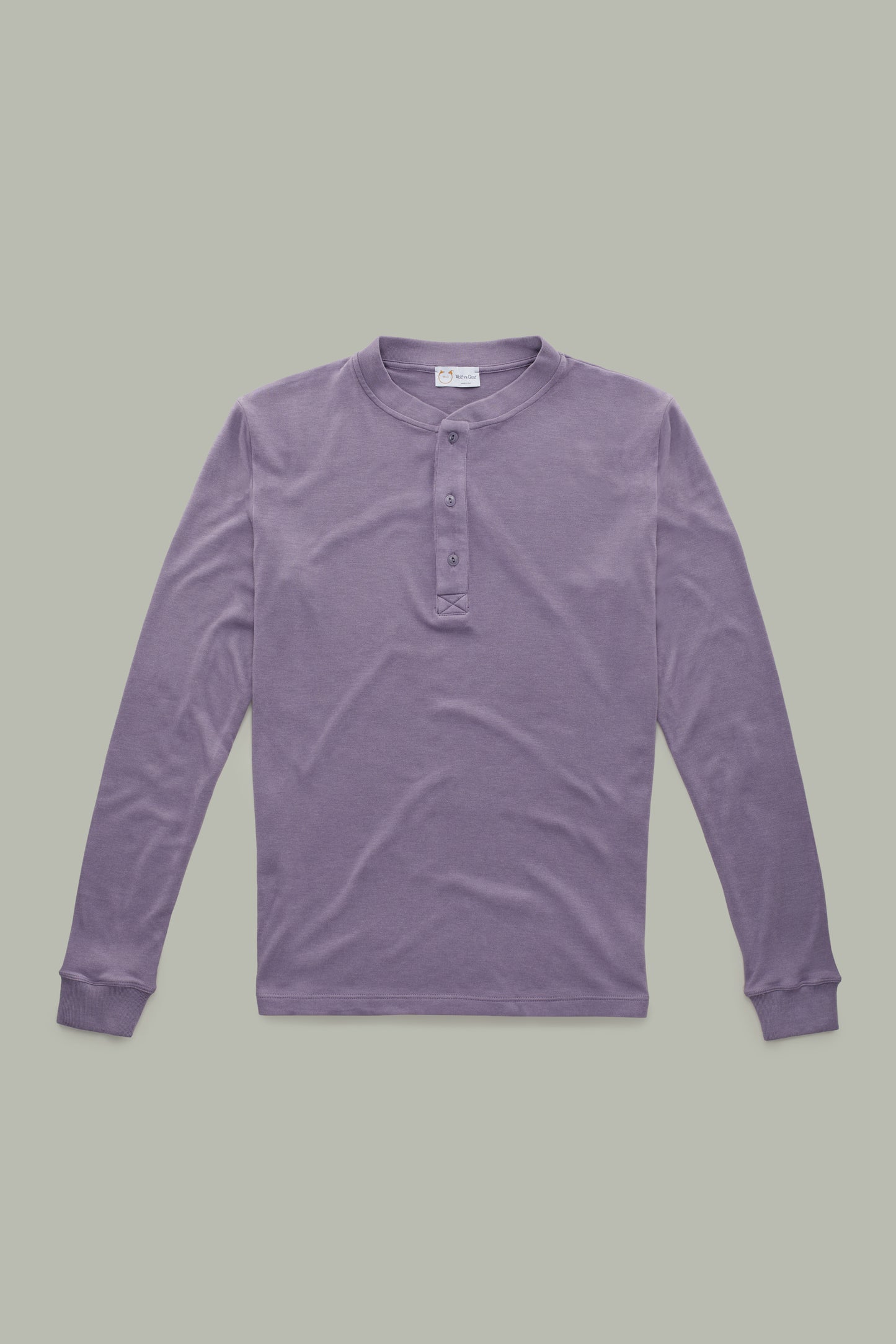 Mais Long Sleeve Interlock Henley Cadet
