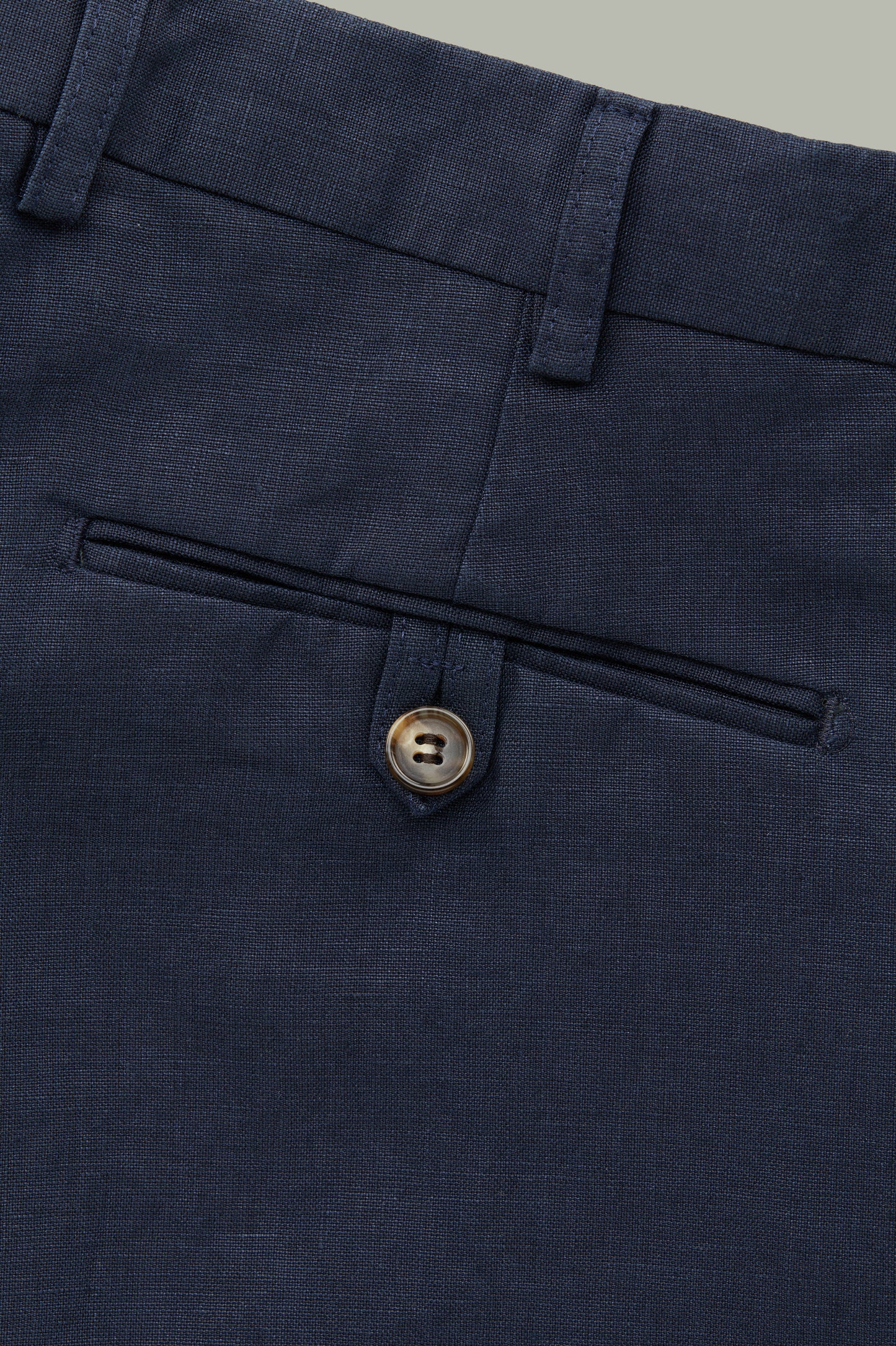 Franco Linen Trouser Navy