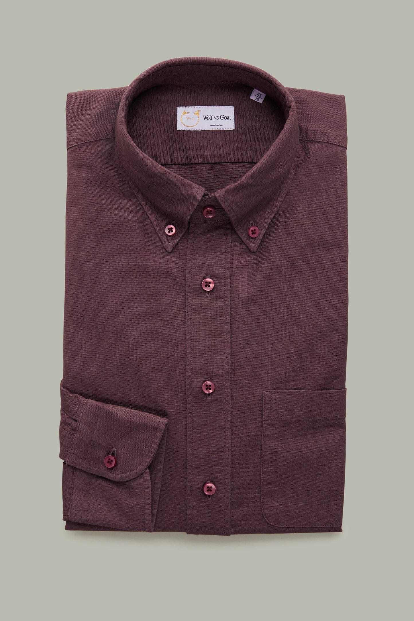 Garment Dyed Oxford Huckleberry Long Sleeve Slim Before-Dinner