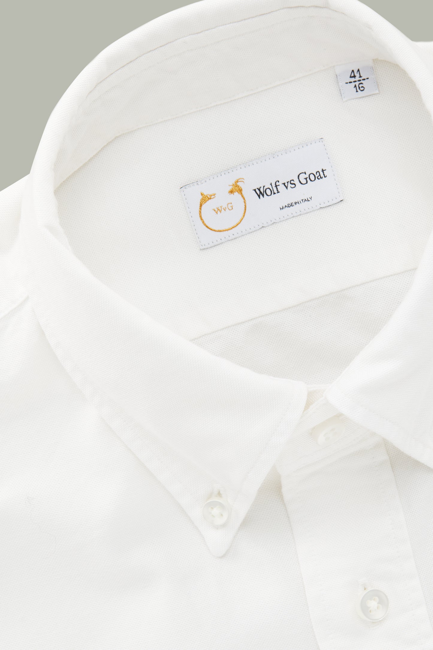 Garment Dyed Oxford White Onyx Long Sleeve Slim Before-Dinner