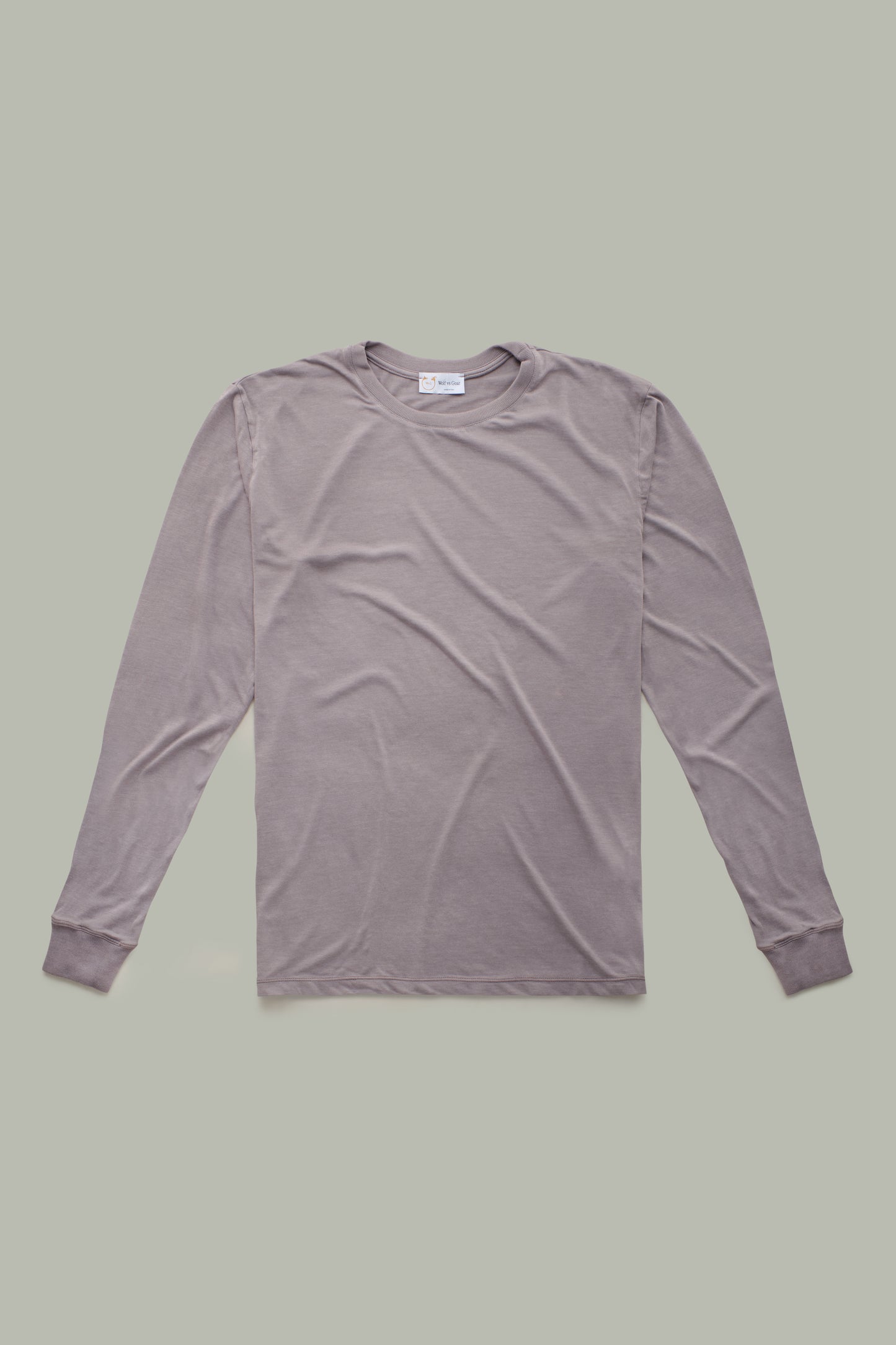 Bamboo Sorona Crew Neck Long Sleeve Purple Sage