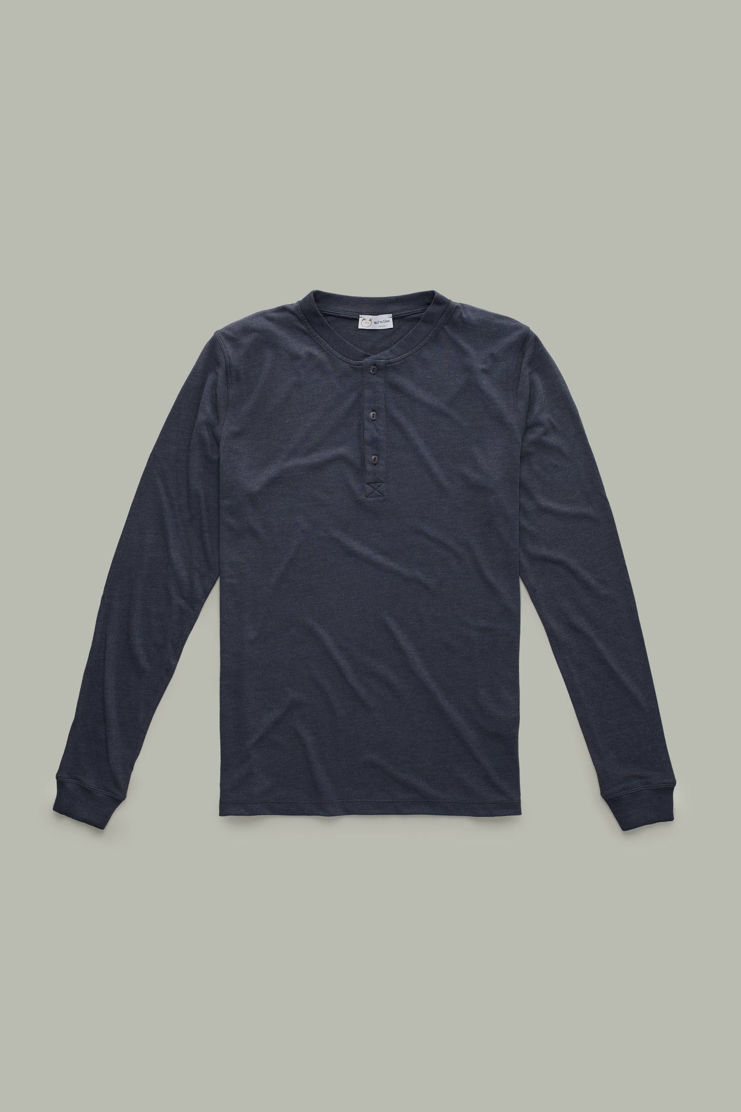 Vitellius Long Sleeve Bamboo Sorona Henley Navy Blazer