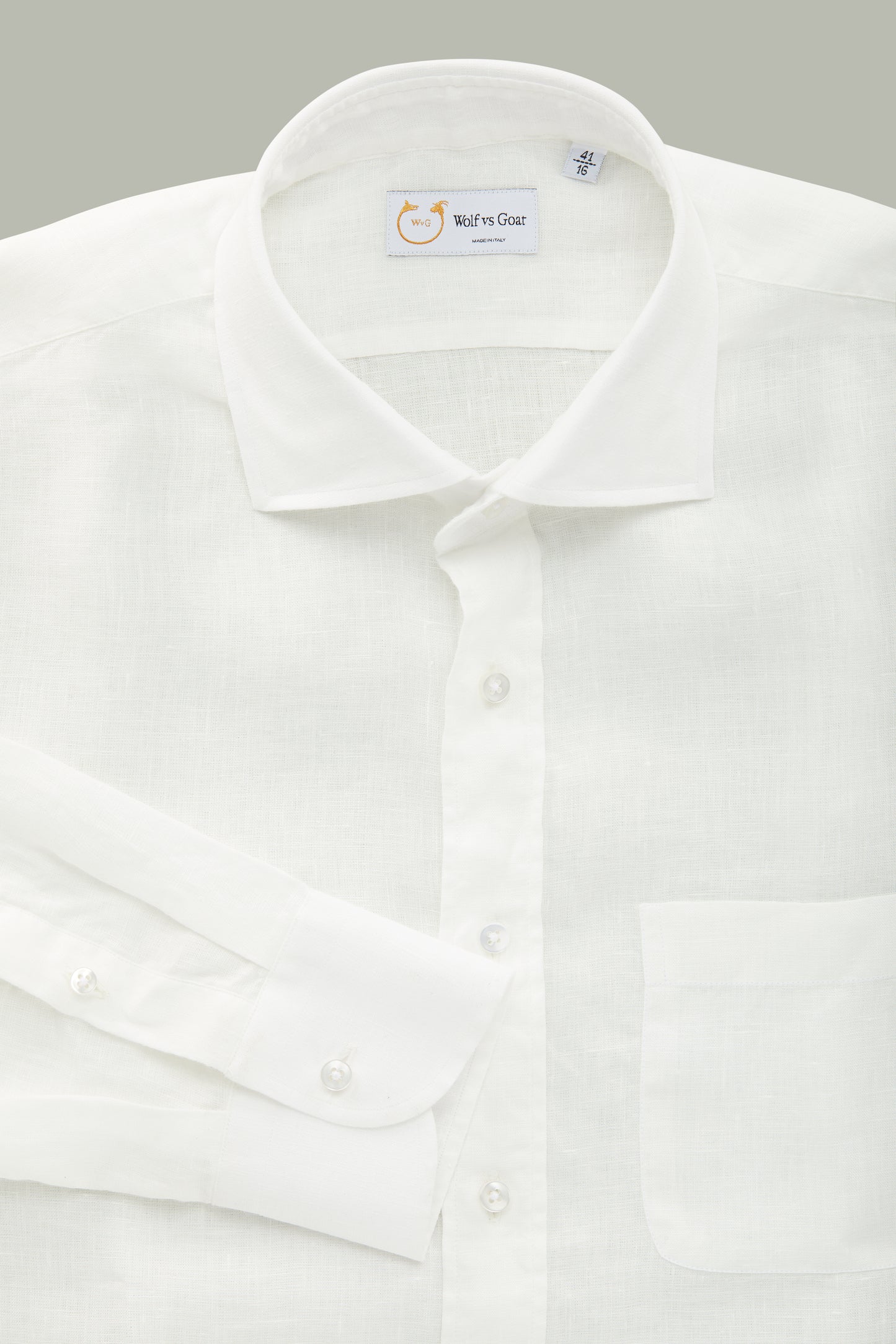 Linen Long Sleeve Regular Fit White