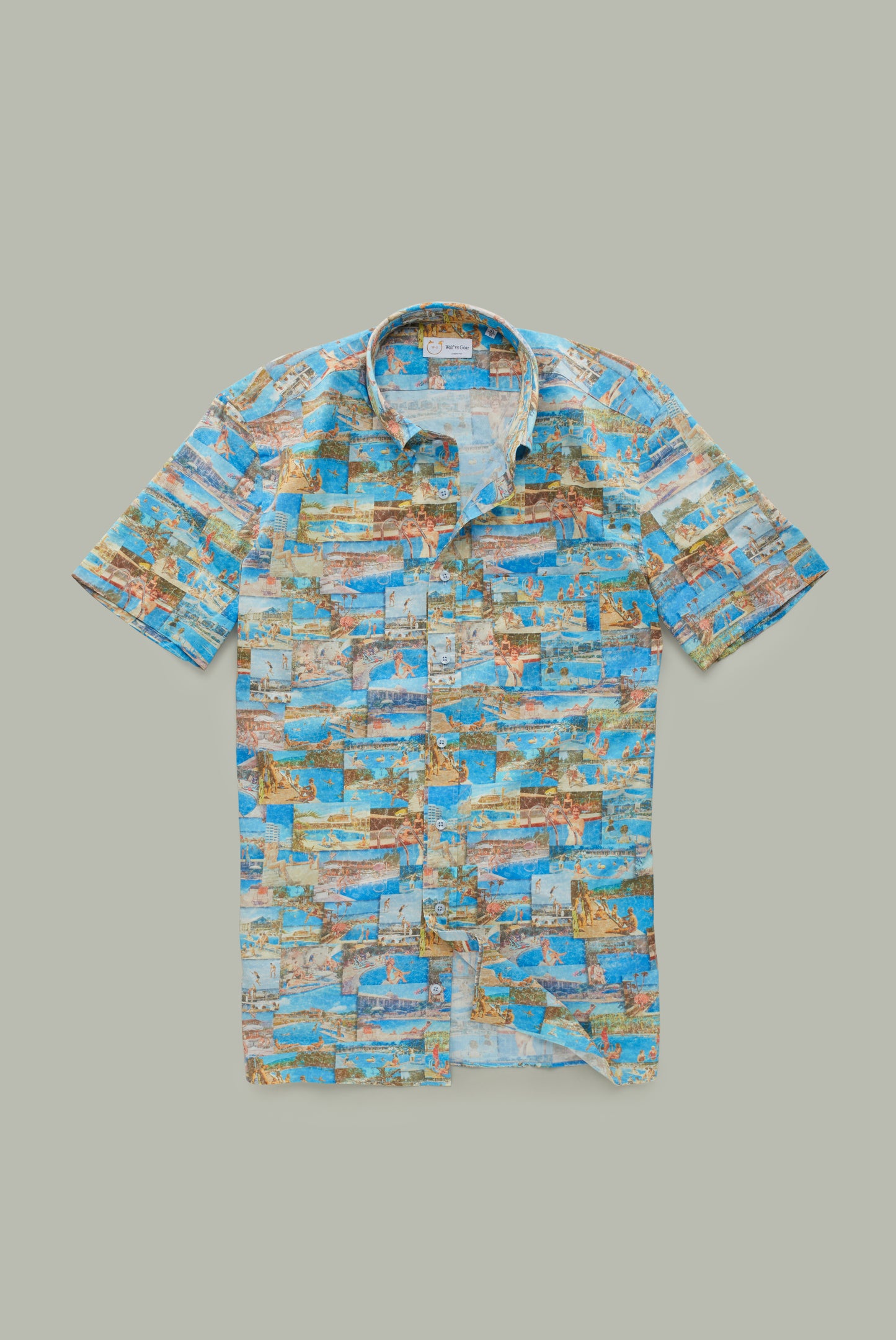 Short Sleeve Poplin Regular Fit People at the Pool