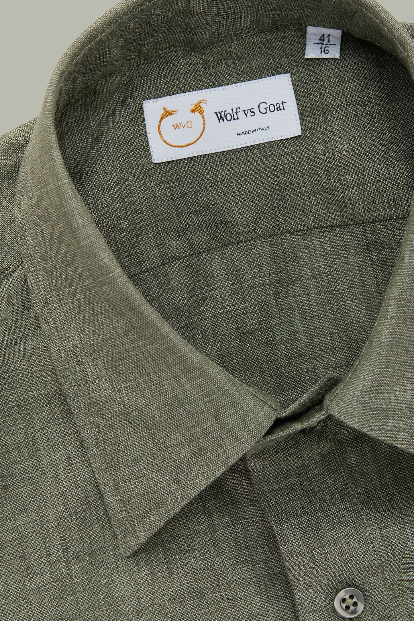 Linen Short Sleeve Pop-Over Charcoal Gray