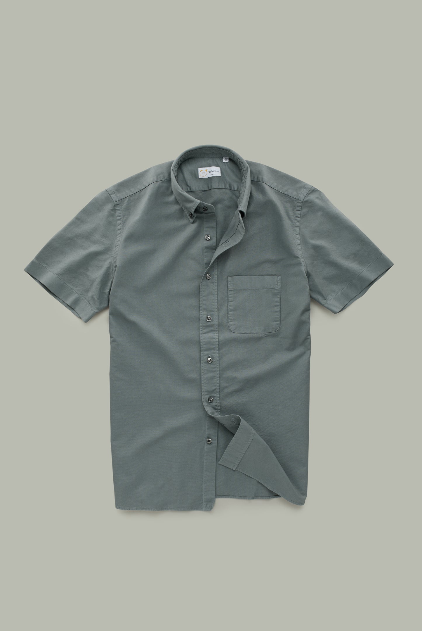 Garment Dyed Oxford Sedona Sage Short Sleeve Slim
