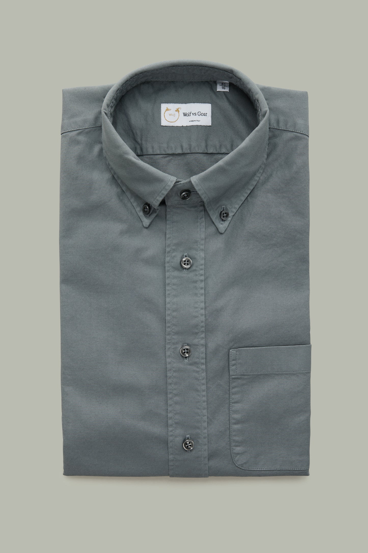Garment Dyed Oxford Sedona Sage Short Sleeve Slim