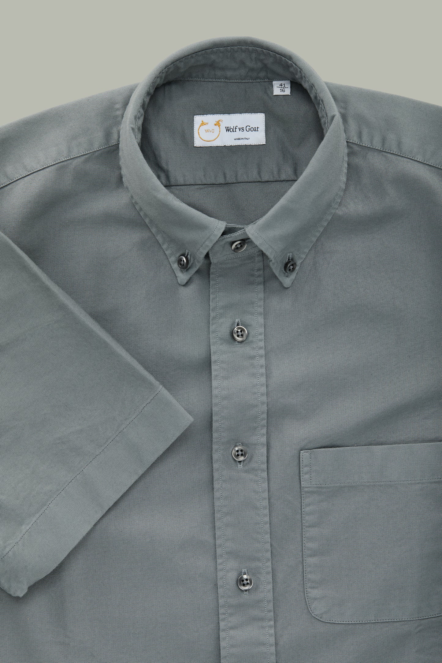 Garment Dyed Oxford Sedona Sage Short Sleeve Slim