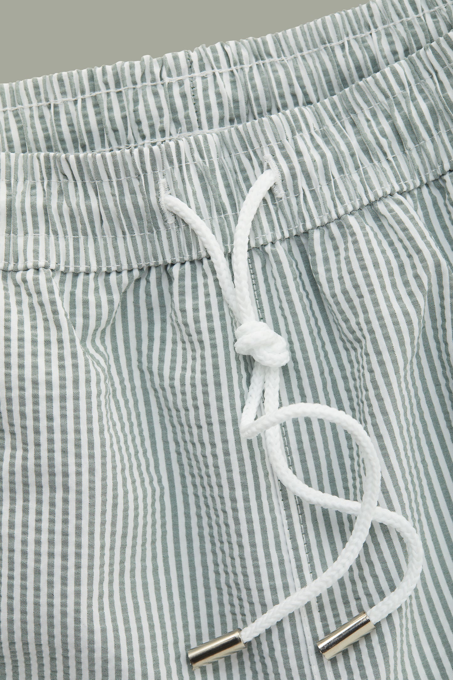 Dark Green Seersucker Bathing Suit