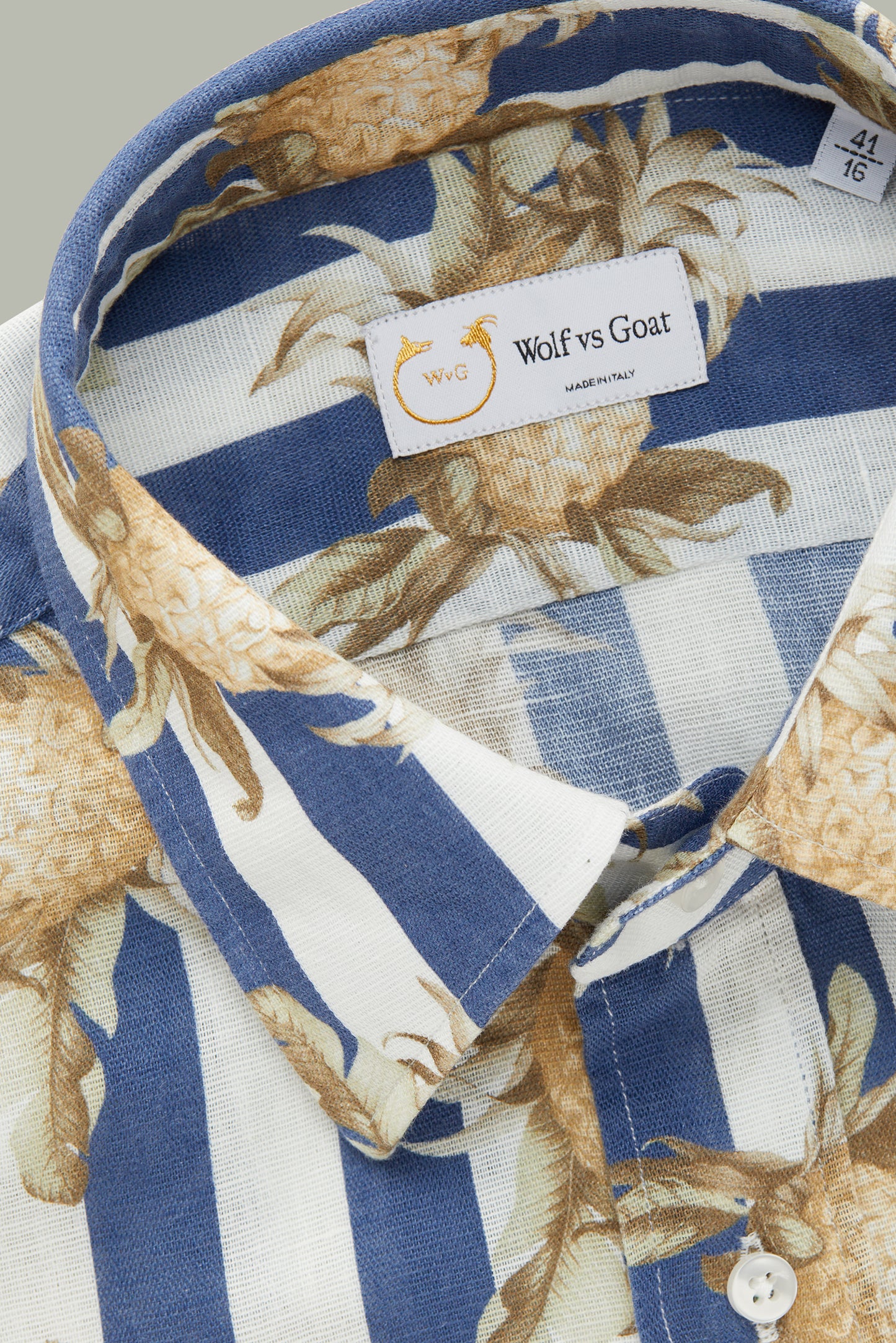 Striped Short Sleeve Regular with Pineapples