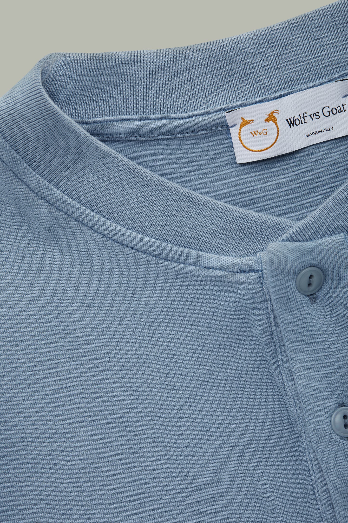 Henley Short Sleeve Interlock Blissful Blue
