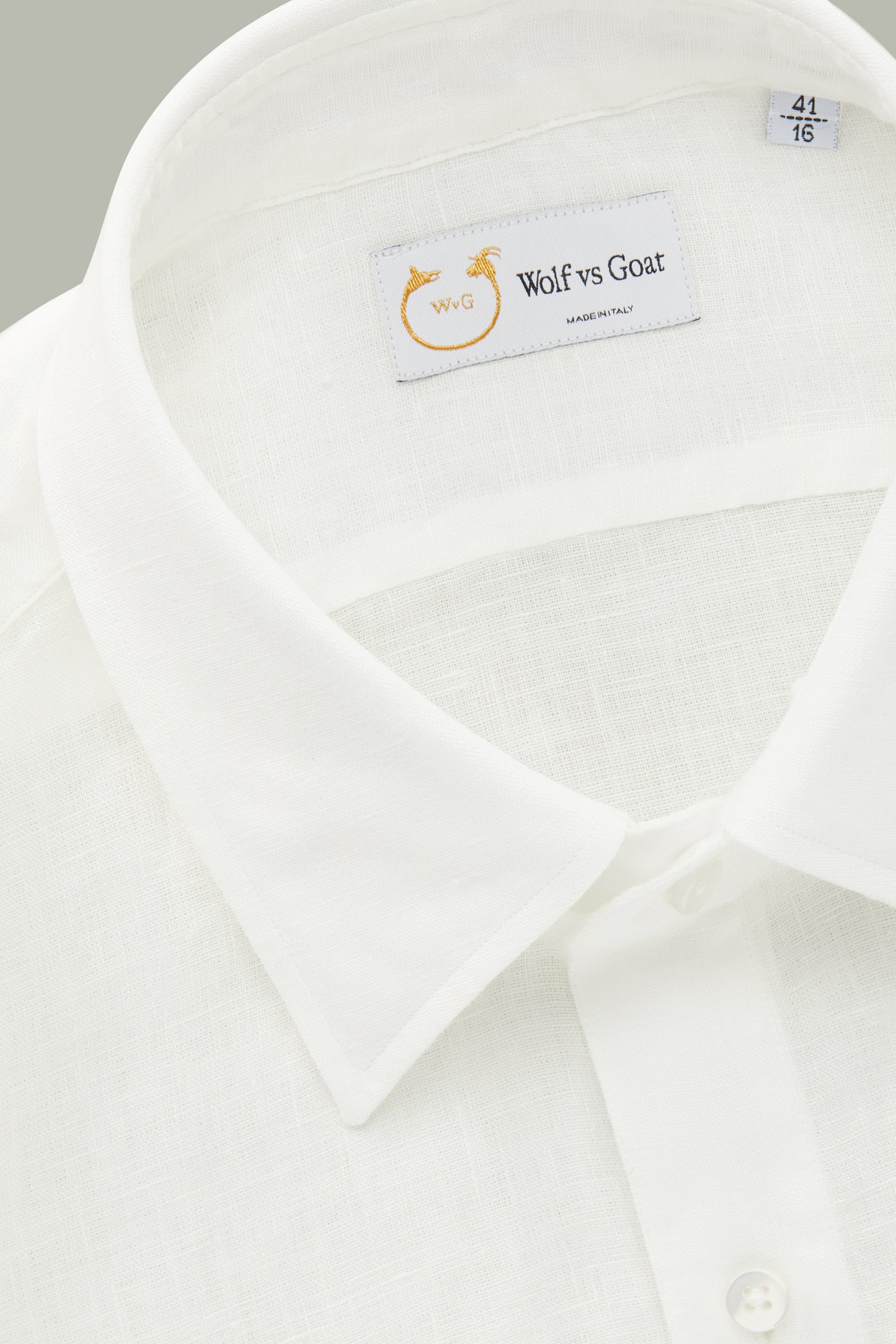 Linen Short Sleeve Pop-Over White