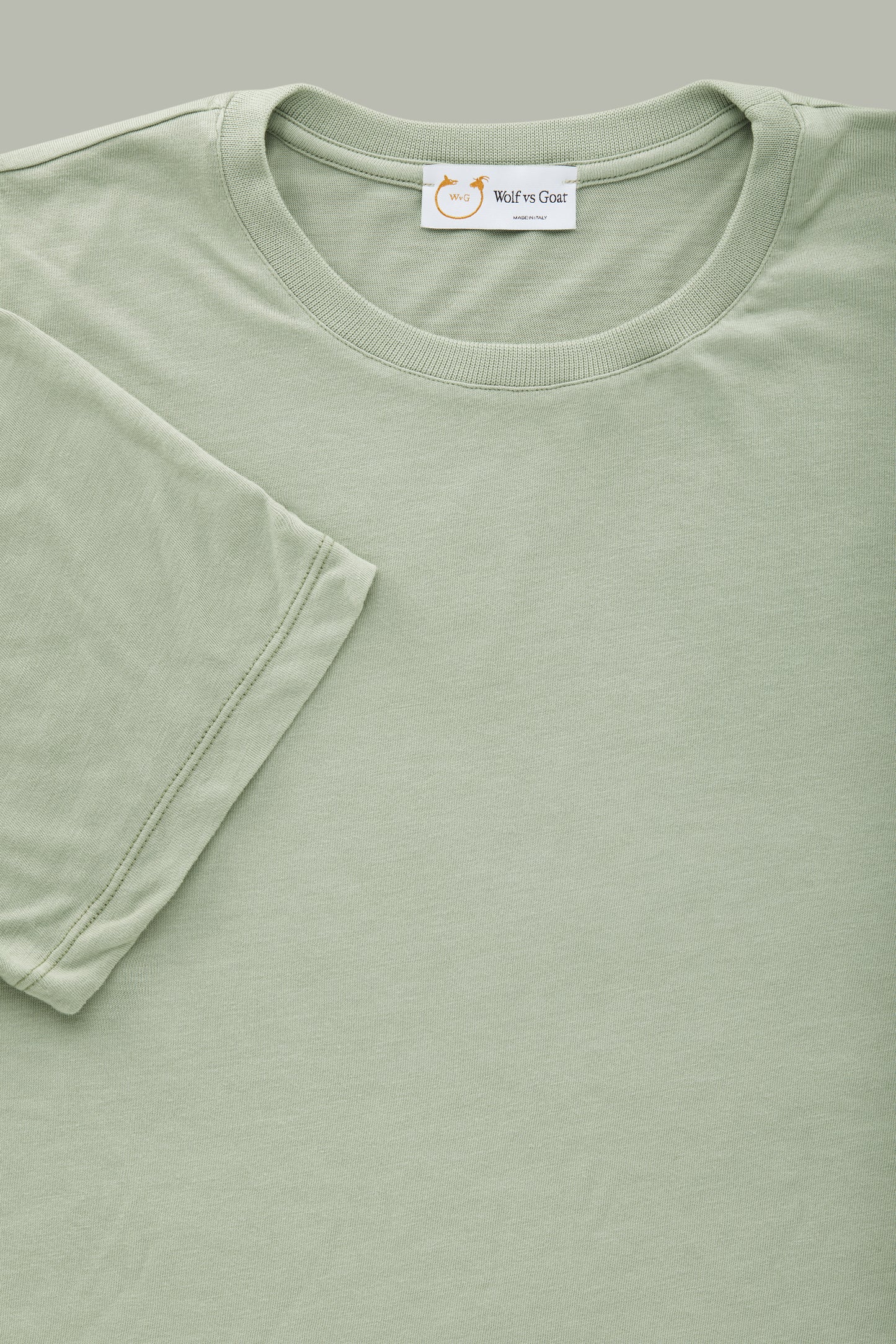 Bamboo Sorona Crew Neck Nero Desert Sage