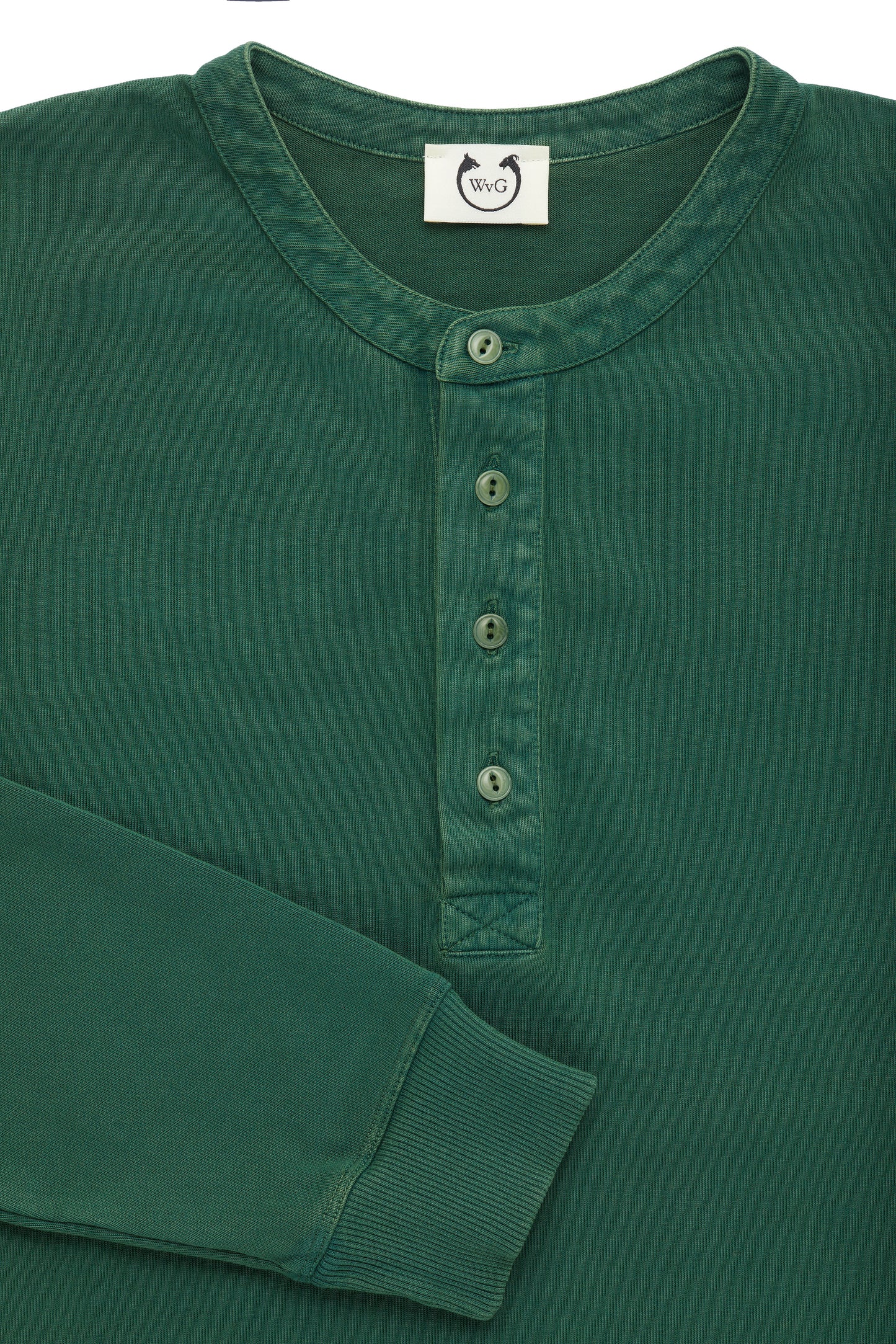 Fulvia Long Sleeve Henley Darker Green