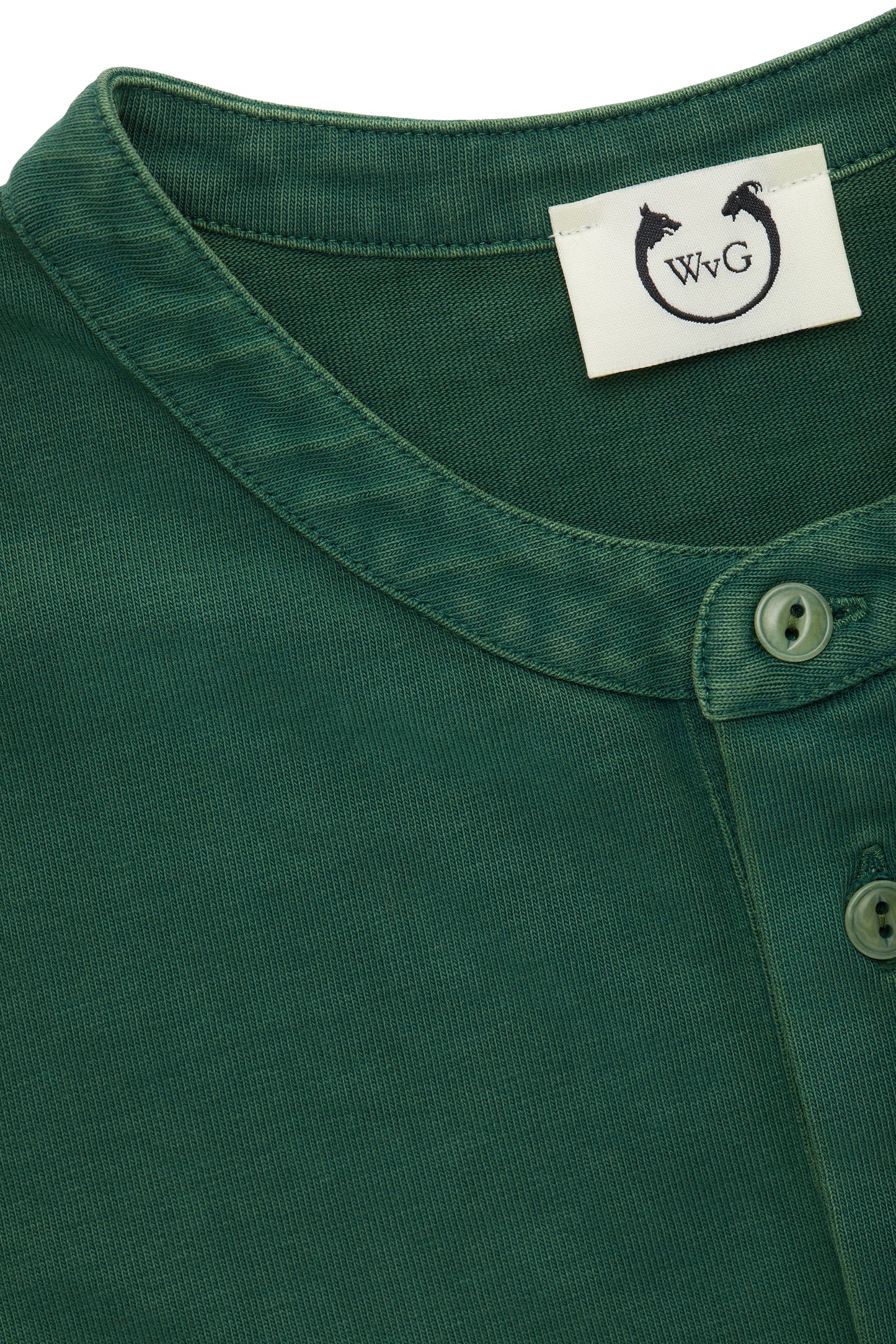 Fulvia Long Sleeve Henley Darker Green