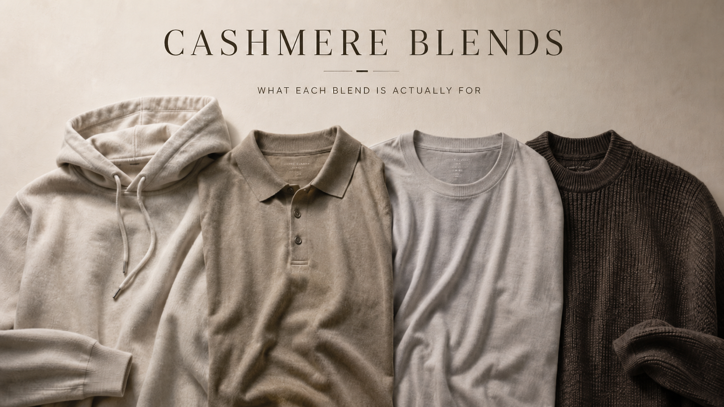 Cashmere Blends, Explained: Cotton-Cashmere vs. Bamboo-Cashmere vs. Cashmere-Silk