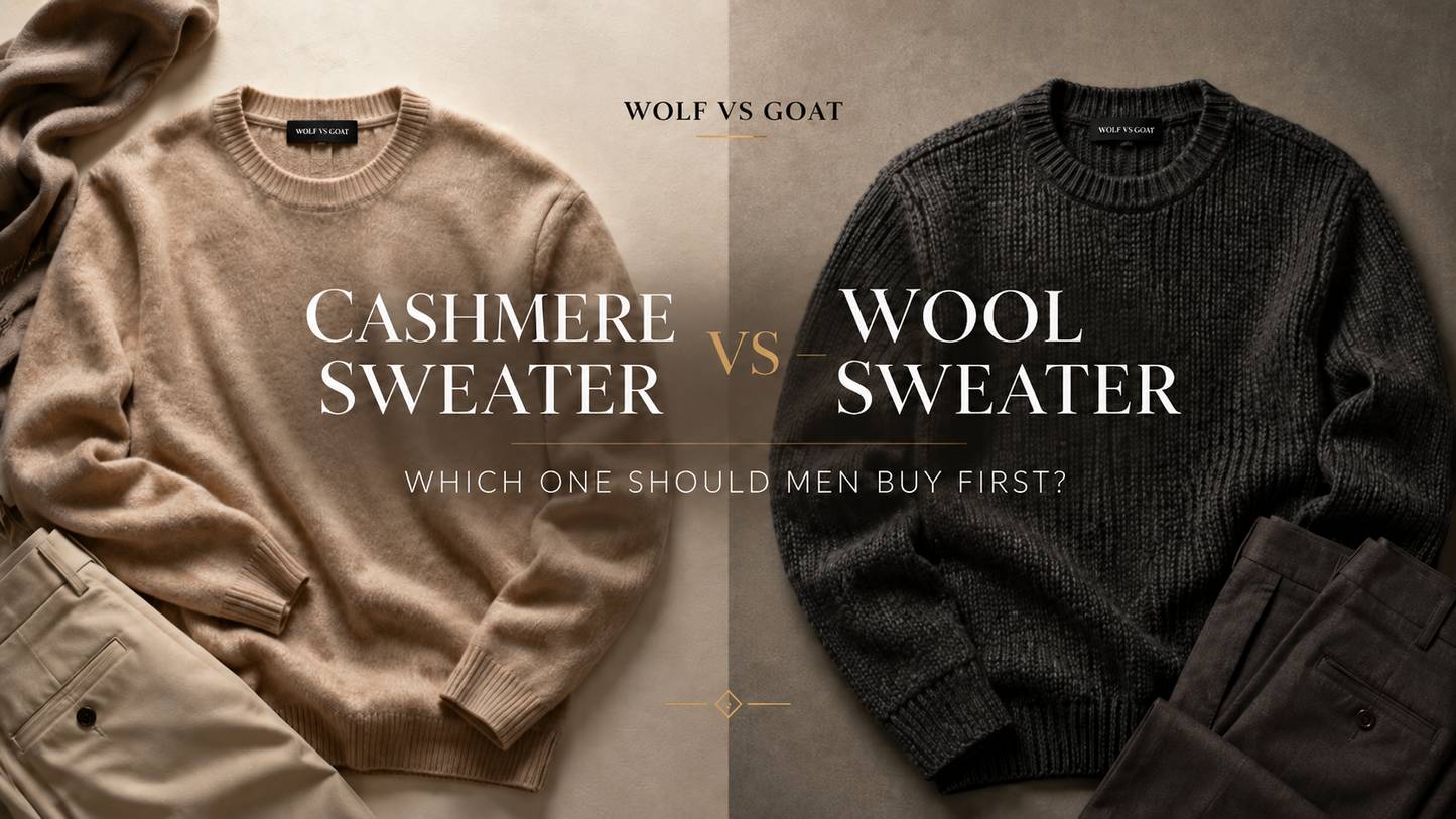Cashmere Sweater vs Wool Sweater: Which One Should Men Buy First?