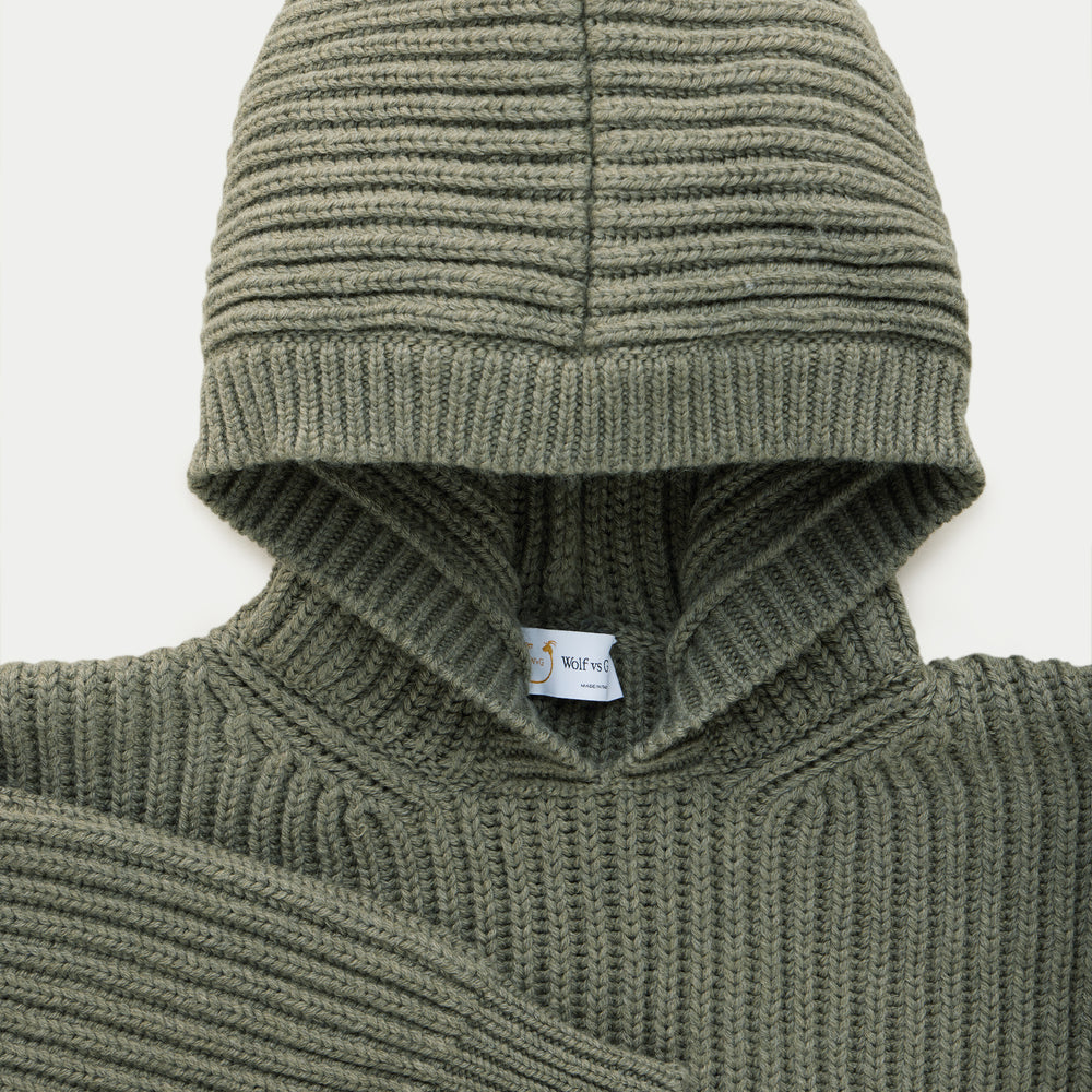 
                  
                    Wool Chunky Pullover Hoodie Fatigue
                  
                