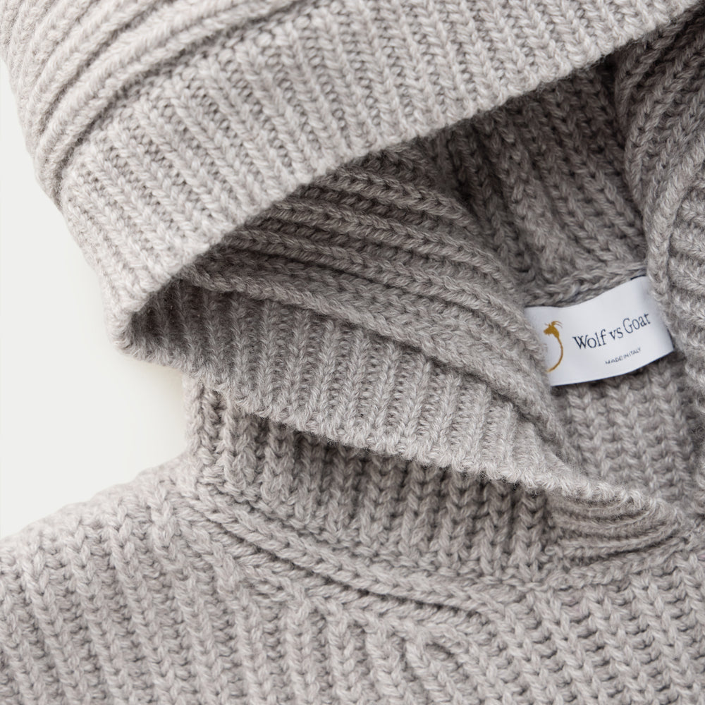 
                  
                    Wool Chunky Pullover Hoodie Sawdust
                  
                