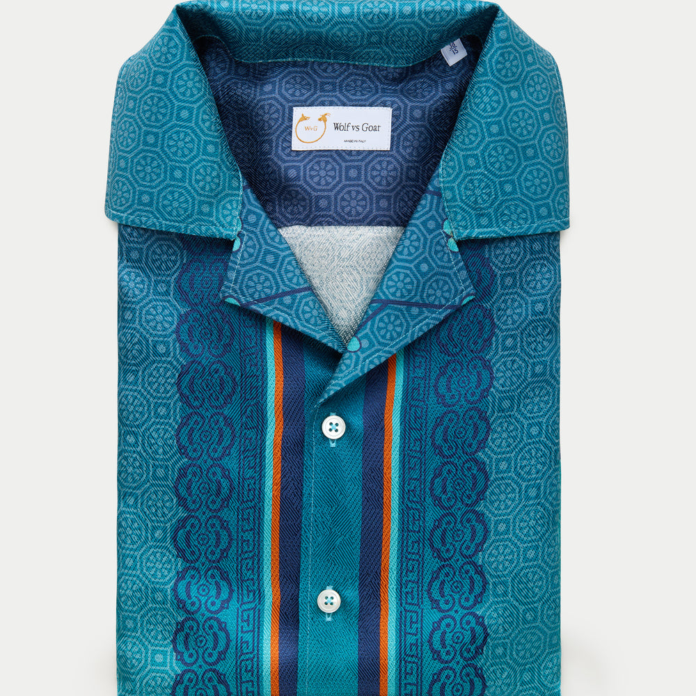 
                  
                    Silk Bowling Shirt Dragon Print
                  
                