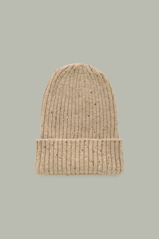 2x2 Rib Cashmere Fawn Donegal