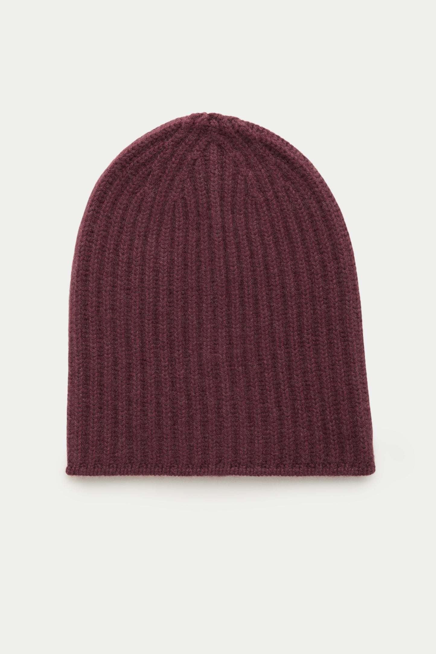 Wide Cuff Cashmere Beanie Amaranto