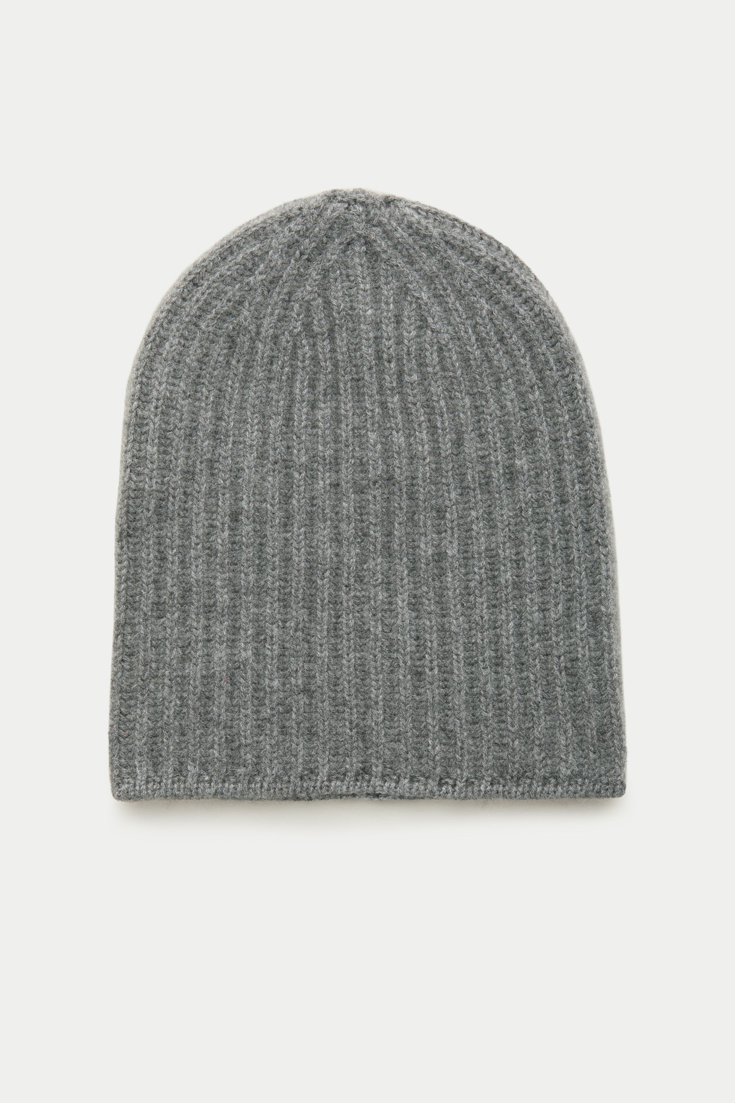 Wide Cuff Cashmere Beanie Anthracite