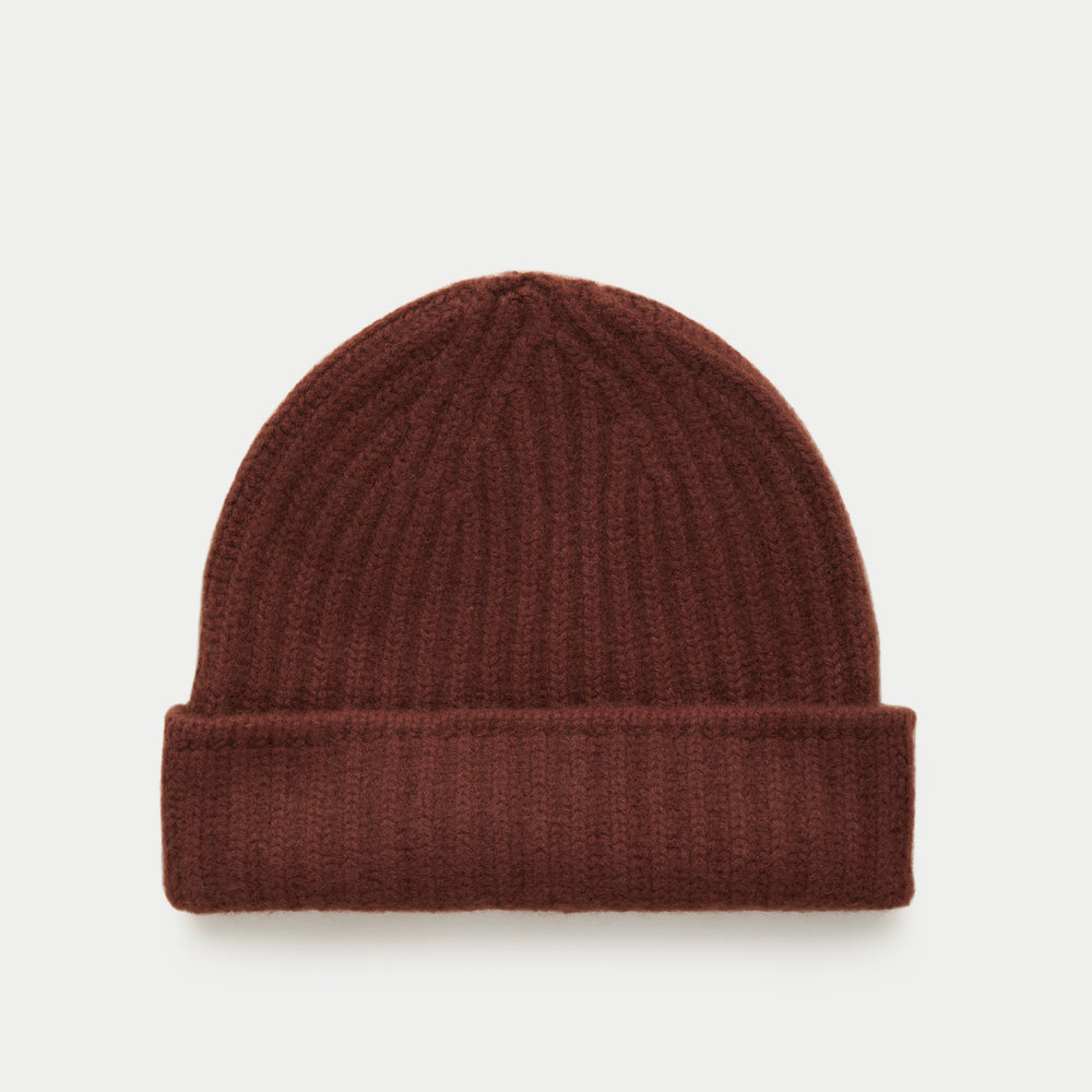 Wide Cuff Cashmere Beanie Barolo