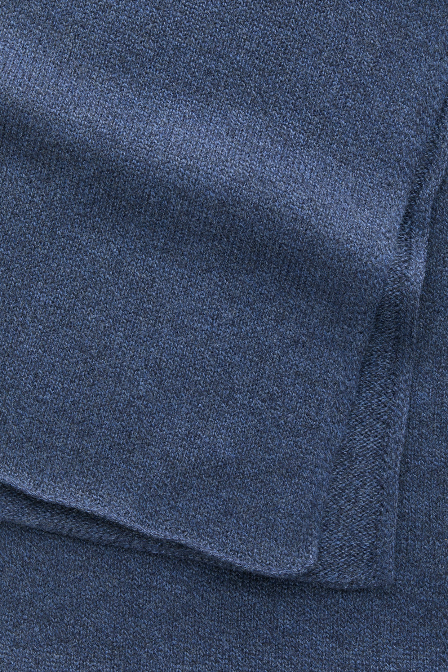 Knitted Maglia Rasata Wool Scarf Midnight