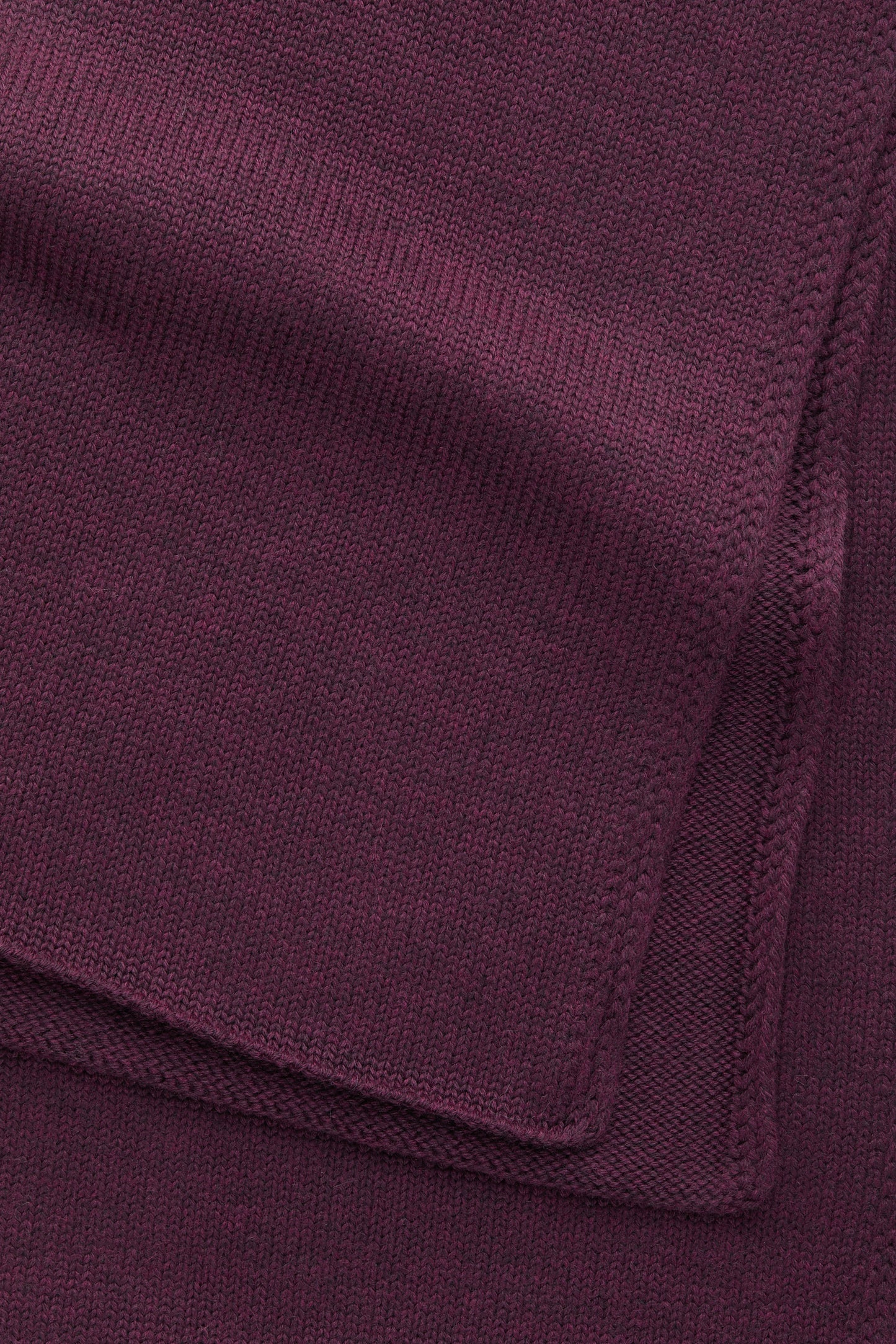 Knitted Maglia Rasata Wool Scarf Chianti