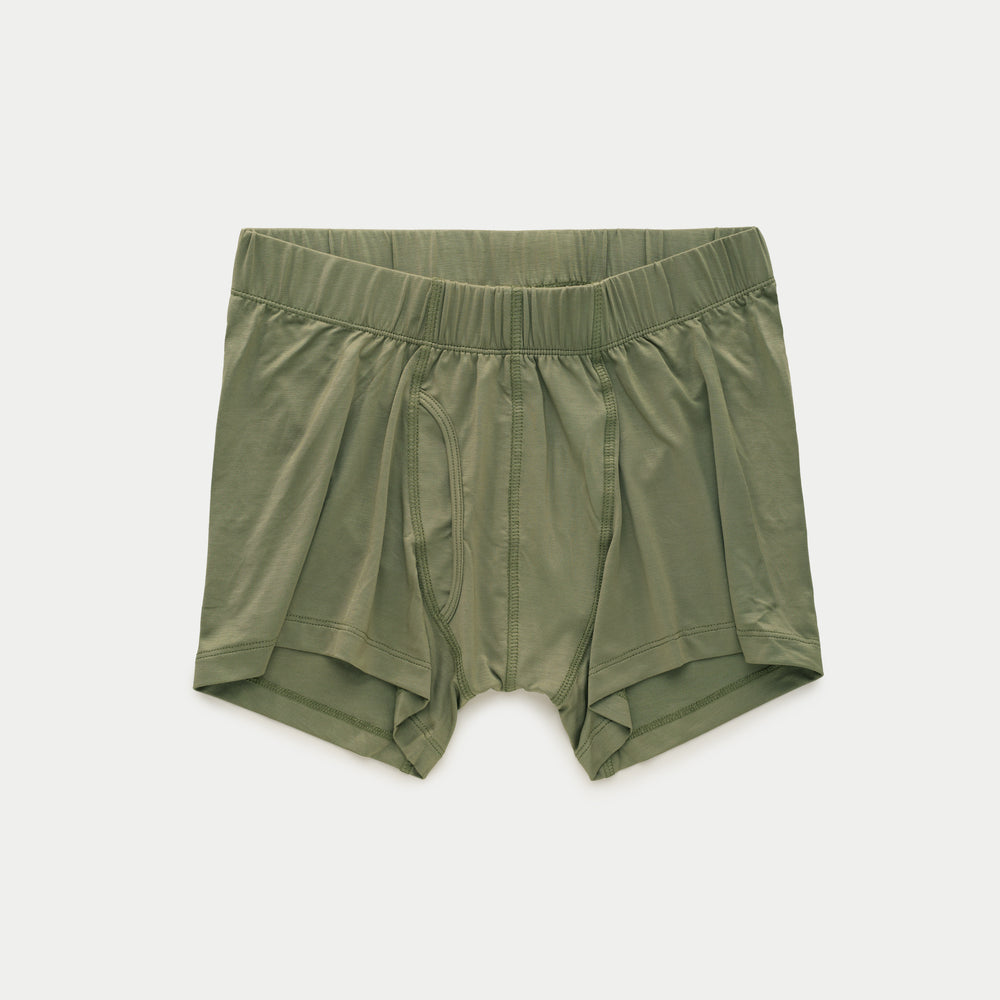 Lyocell Boxer Briefs Functional Fly Charcoal Grey, Burnt Olive and Storm Blue 3 Pack