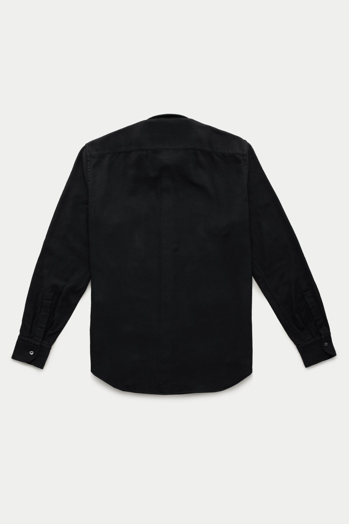 After-Dinner Button Down Cotton Shirt Black