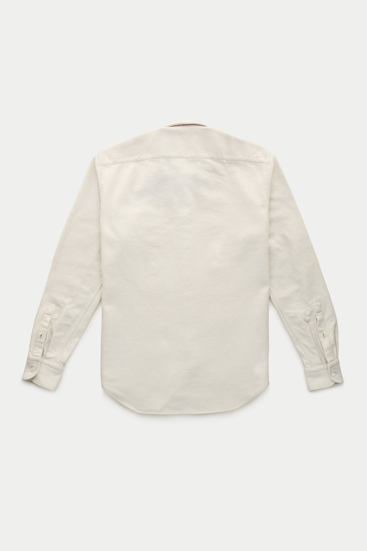 After-Dinner Button Down Cotton Shirt Cream