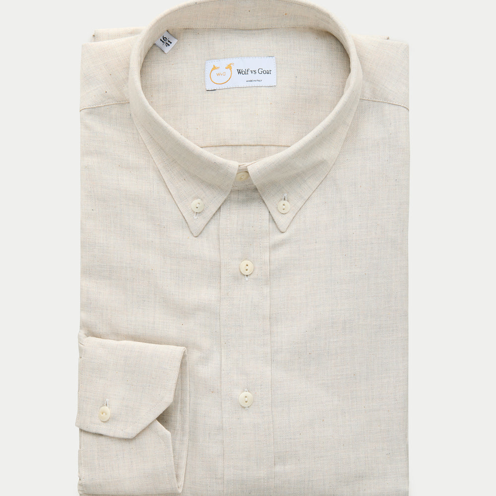 Long Sleeve Slim Before-Dinner Button Down Cotton Shirt Vintage Cotton