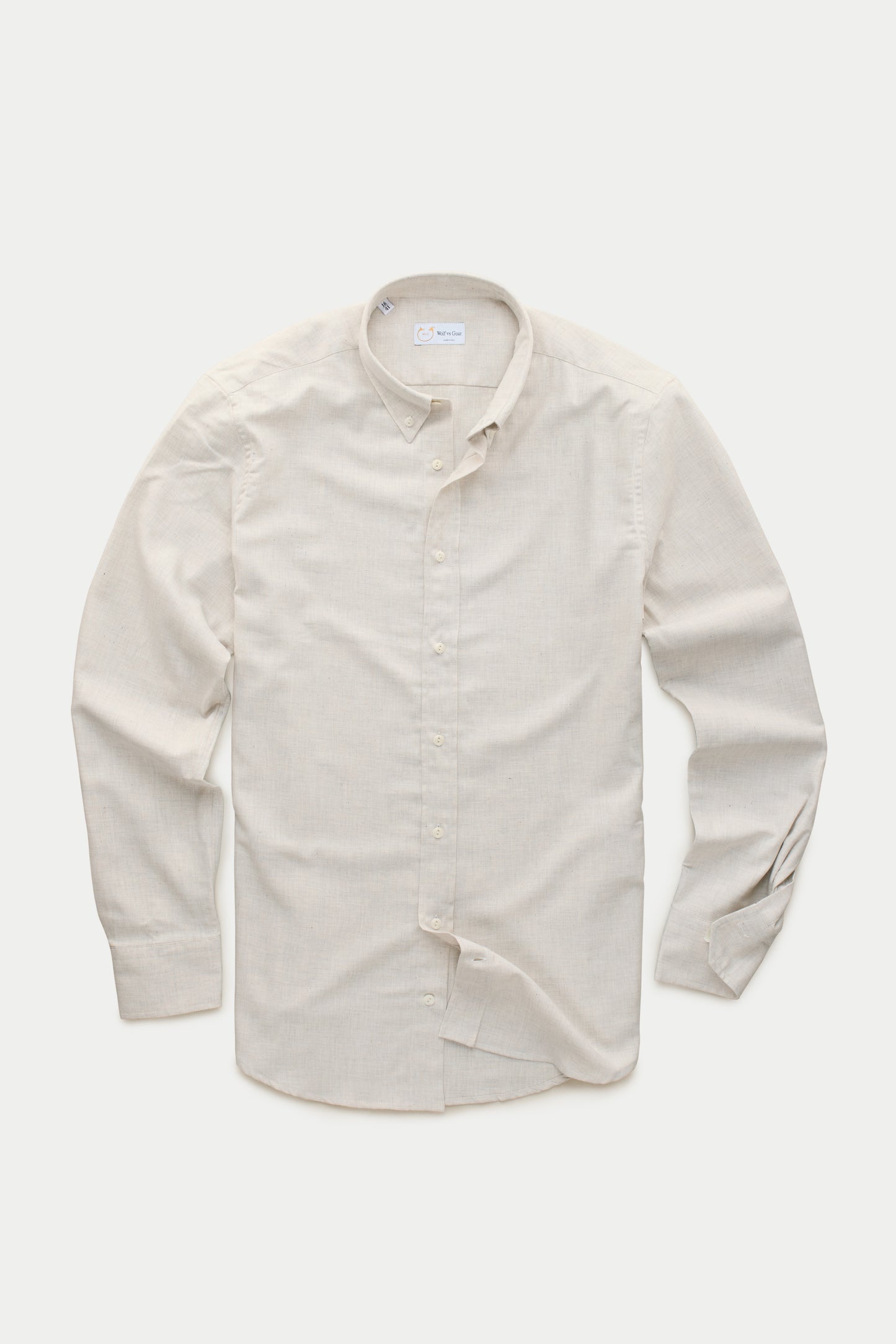 Long Sleeve Slim Before-Dinner Button Down Cotton Shirt Vintage Cotton