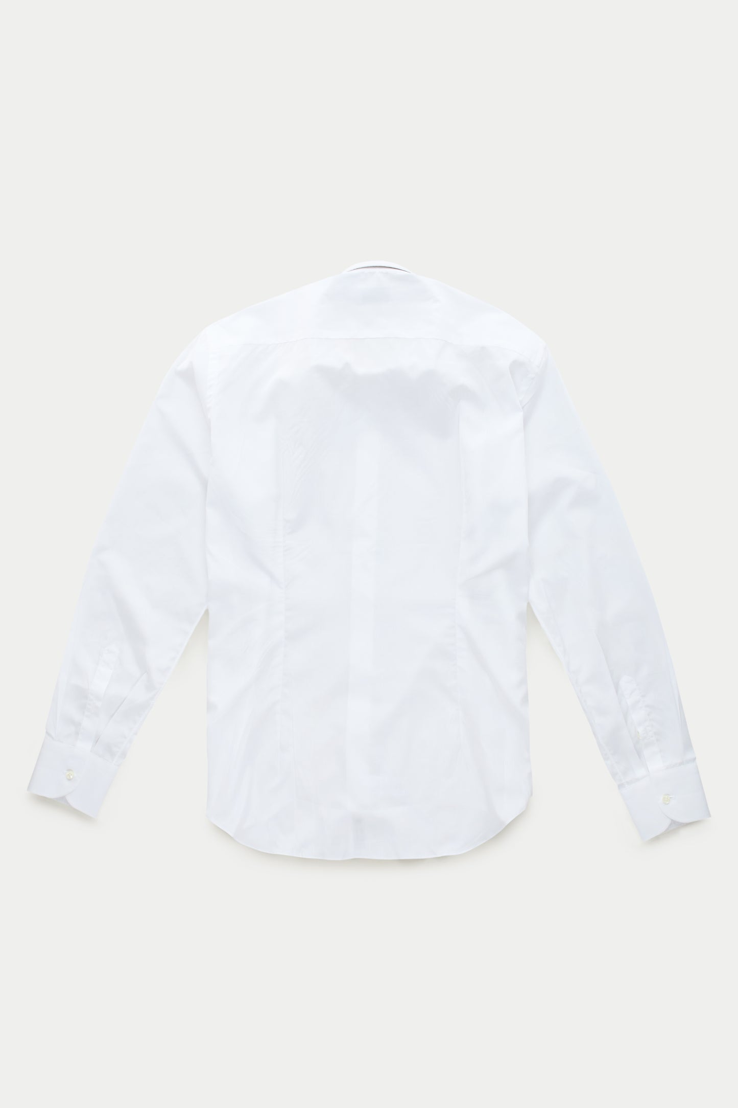 Long Sleeve Slim Before-Dinner Button Up Cotton Shirt White