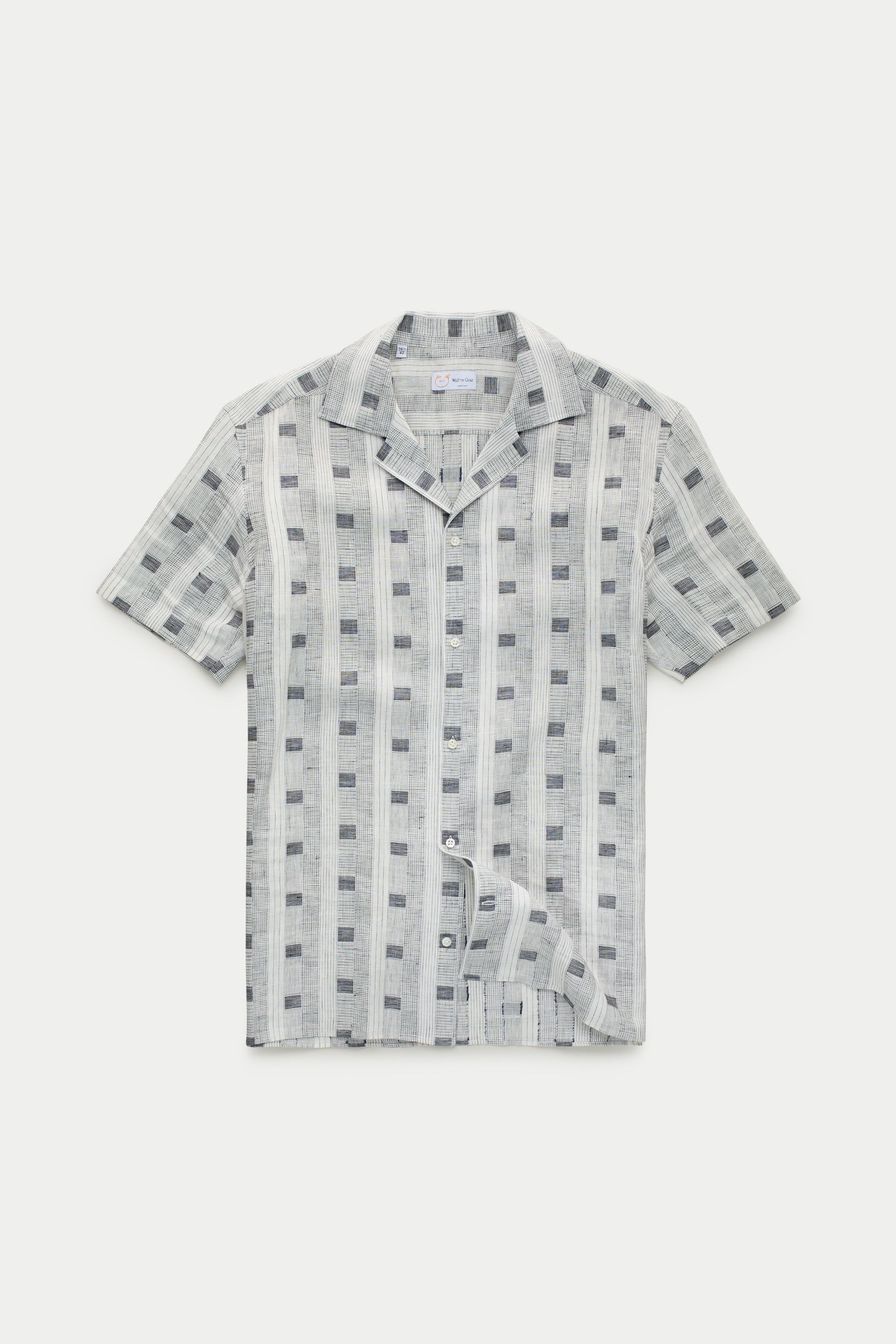 Bowling Linen Shirt Cube Prints