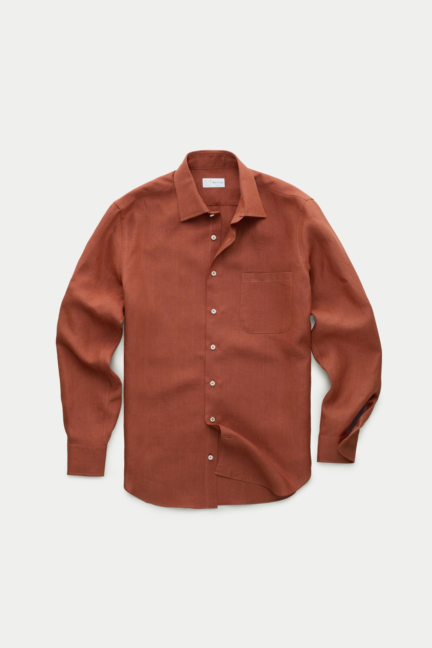 After-Dinner Hemp Shirt Rust