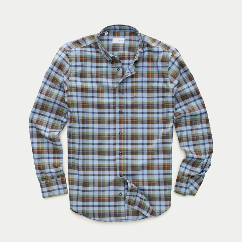 Regular Long Sleeve Button Down Cotton Shirt Junior