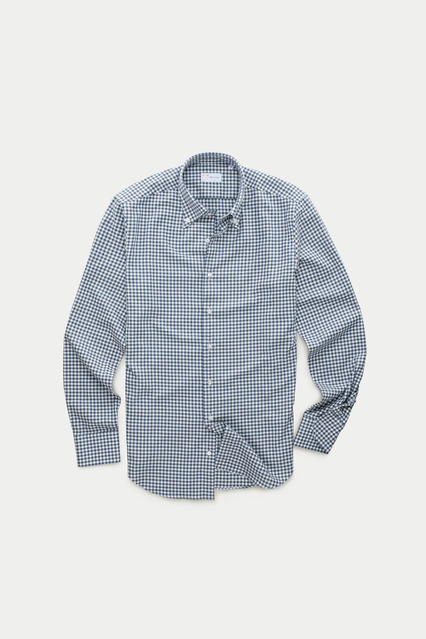 Long Sleeve Slim Before-Dinner Button Down Cotton Shirt Flannel Plaid