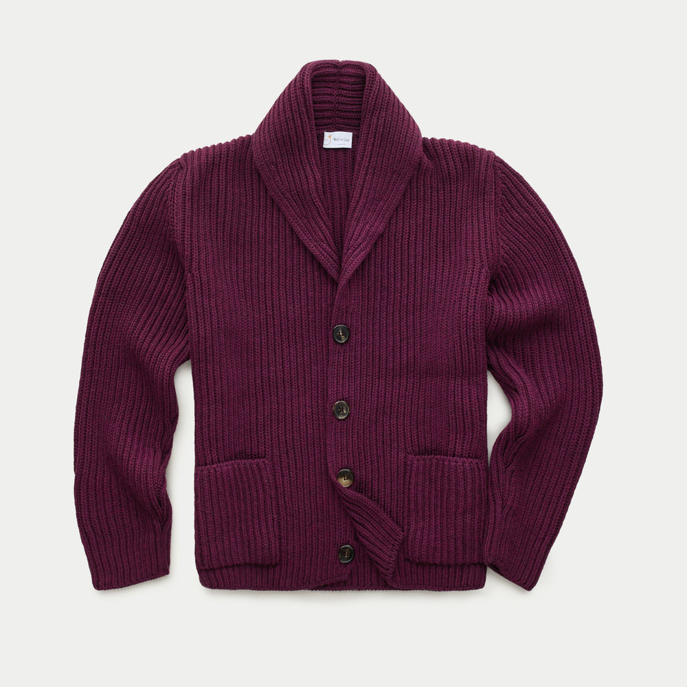 
                  
                    Wool Chunky Shawl Collar Cardigan Chianti
                  
                
